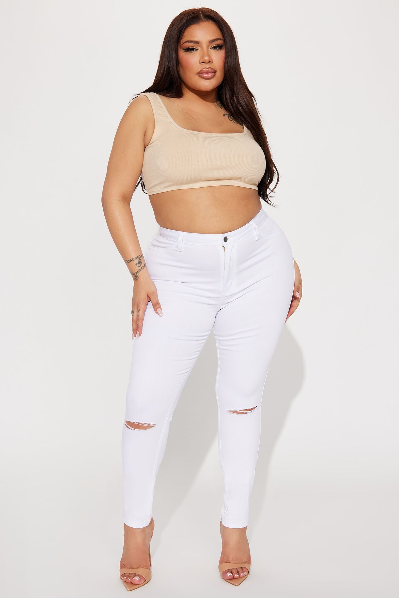 Tall Canopy Jeans - White