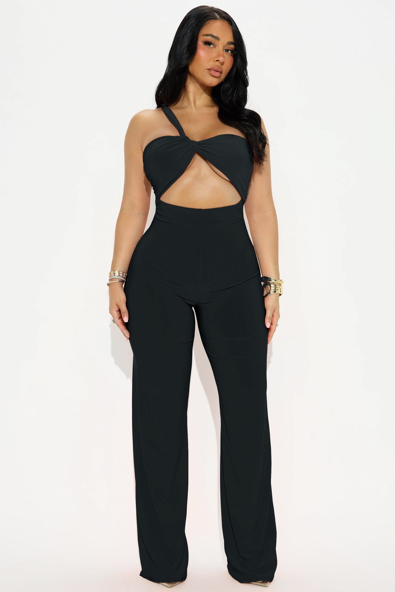 Champagne Season Jumpsuit - Black