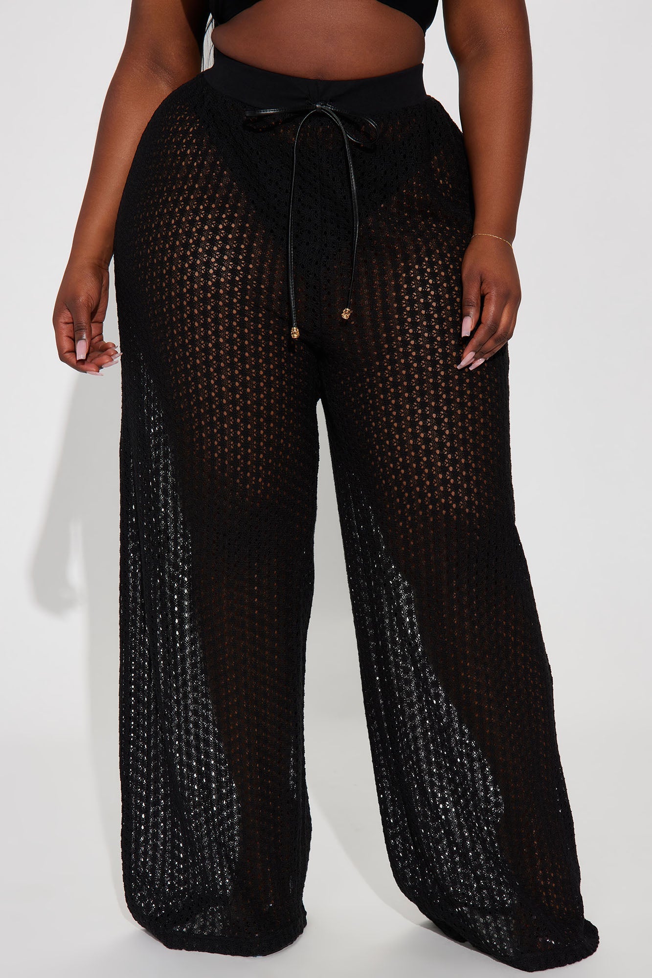 Abby Swim Cover Up Pants - Black