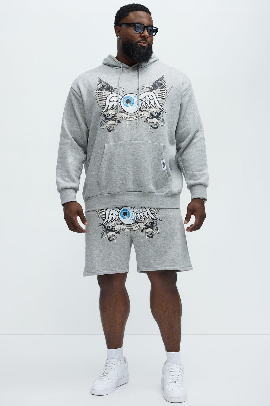 Von Dutch Legendary Sweatshorts - Heather Grey