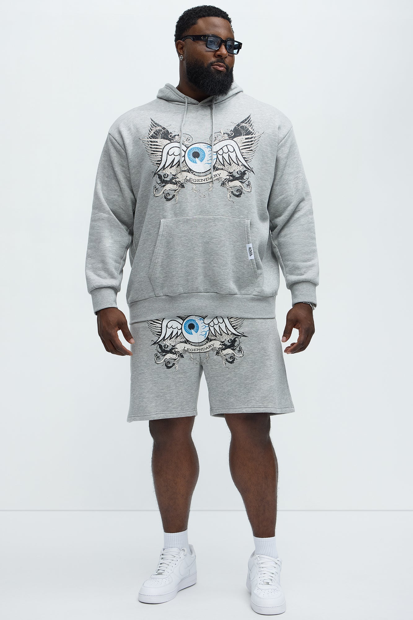Von Dutch Legendary Sweatshorts - Heather Grey