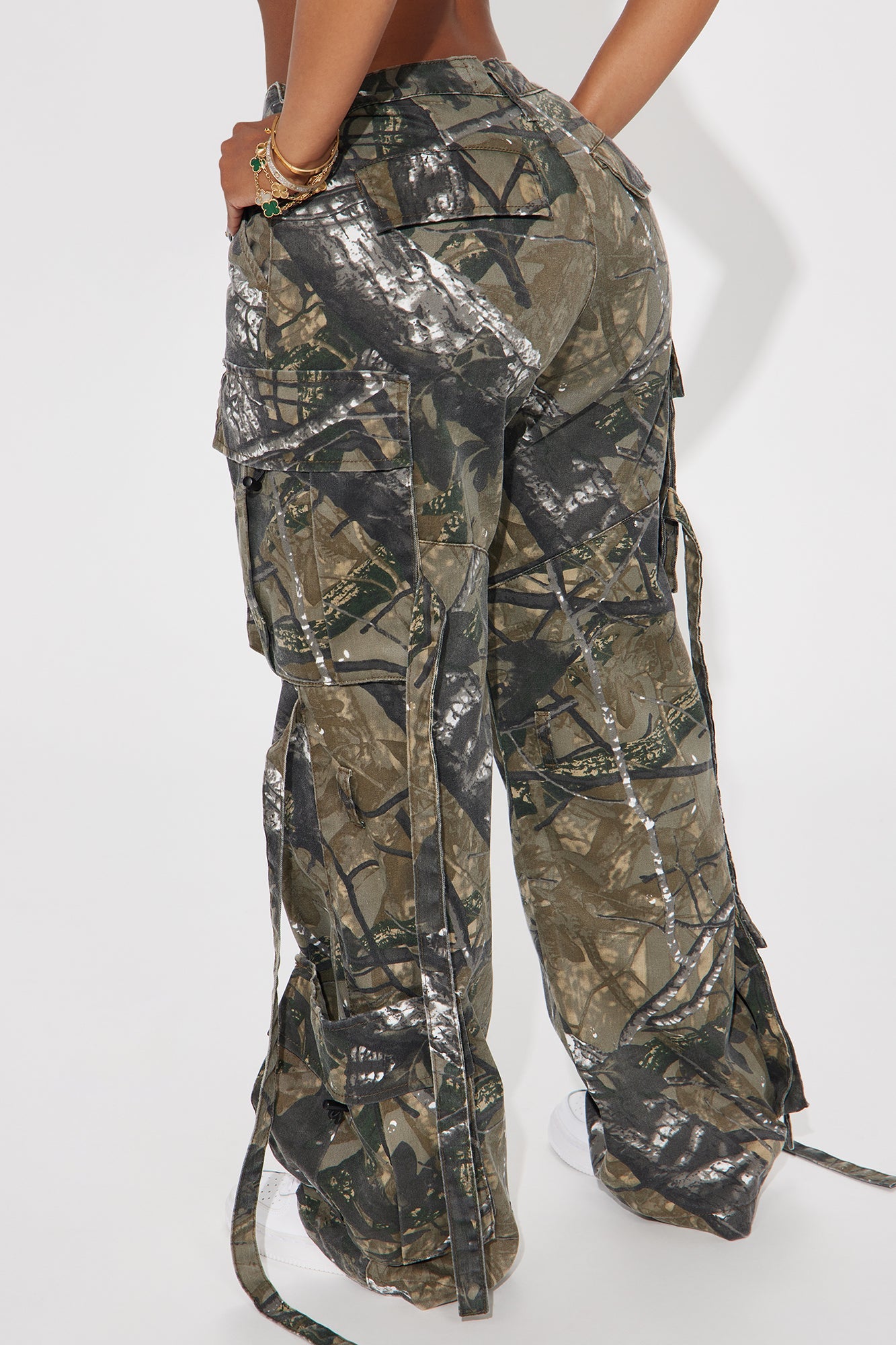 Level You Up Tree Camo Cargo Pant - Olive/combo