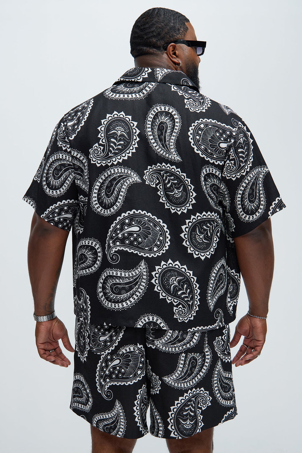 Laredo Paisley Shirt - Black/White