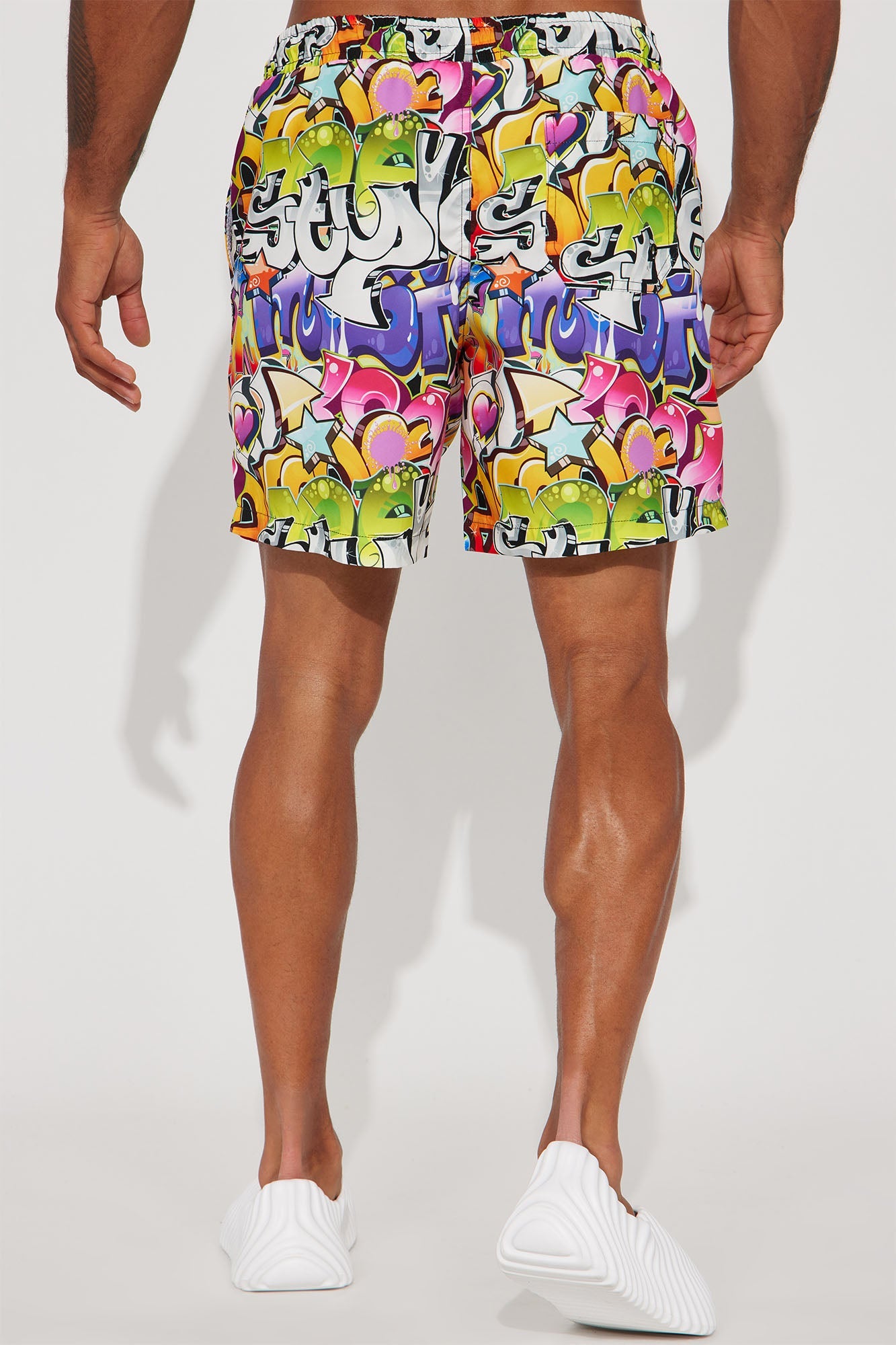 All That Graffiti Swim Classic Trunk - Multi Color