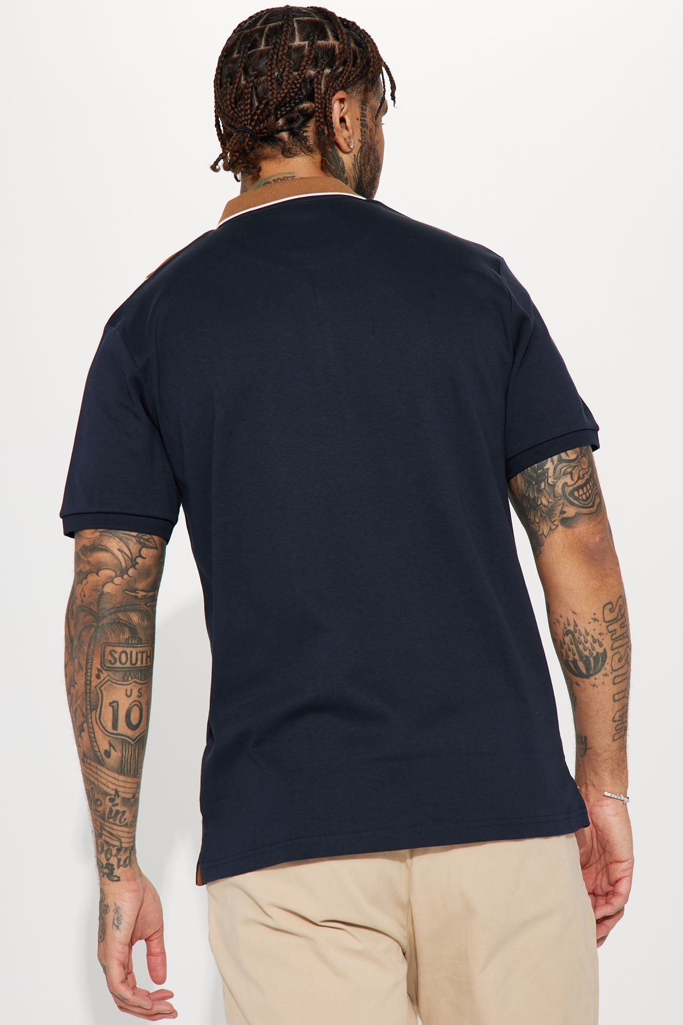 Alley Cat Short Sleeve Polo - Multi Color