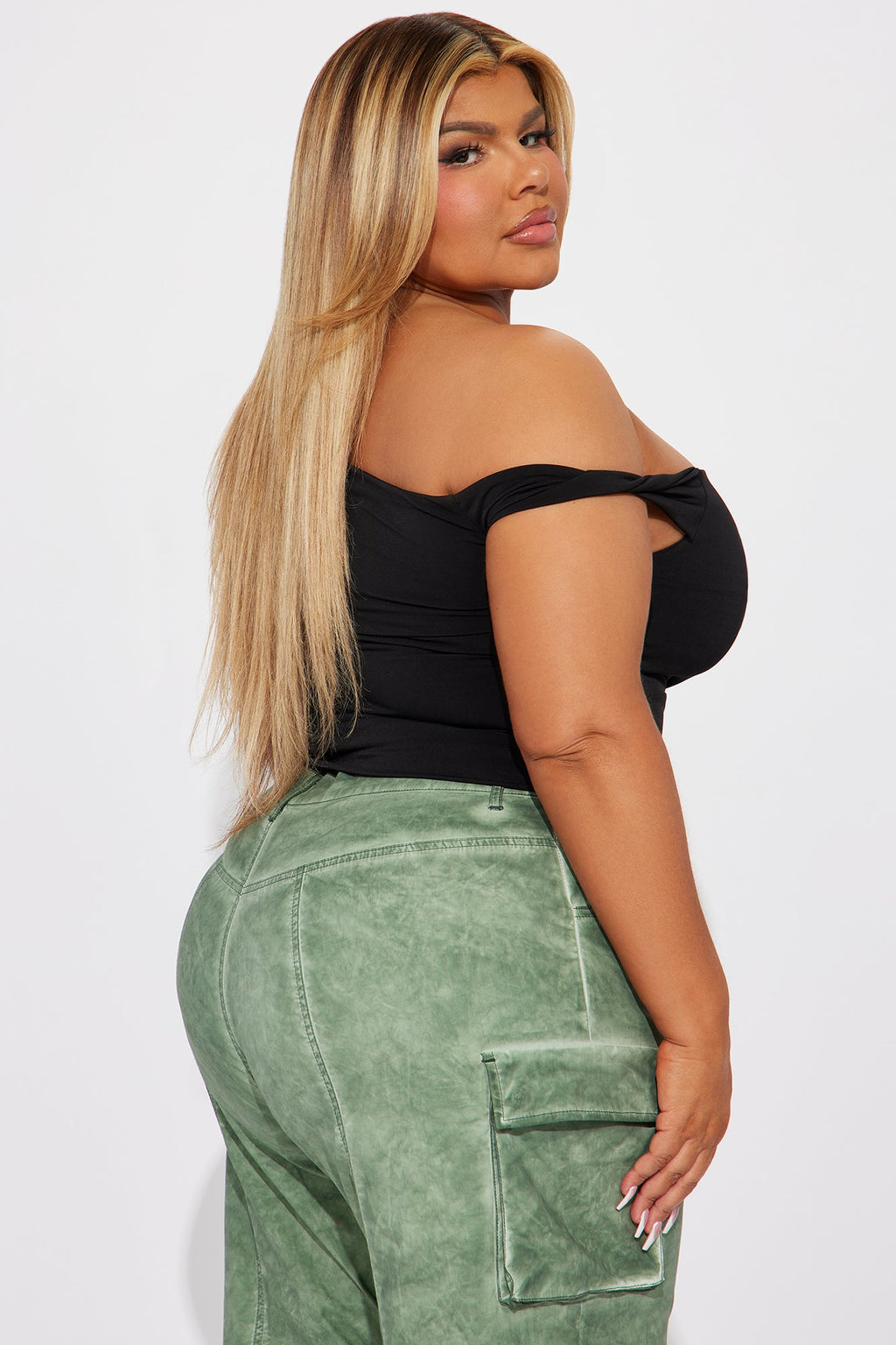 Blind Date One Shoulder Top - Black