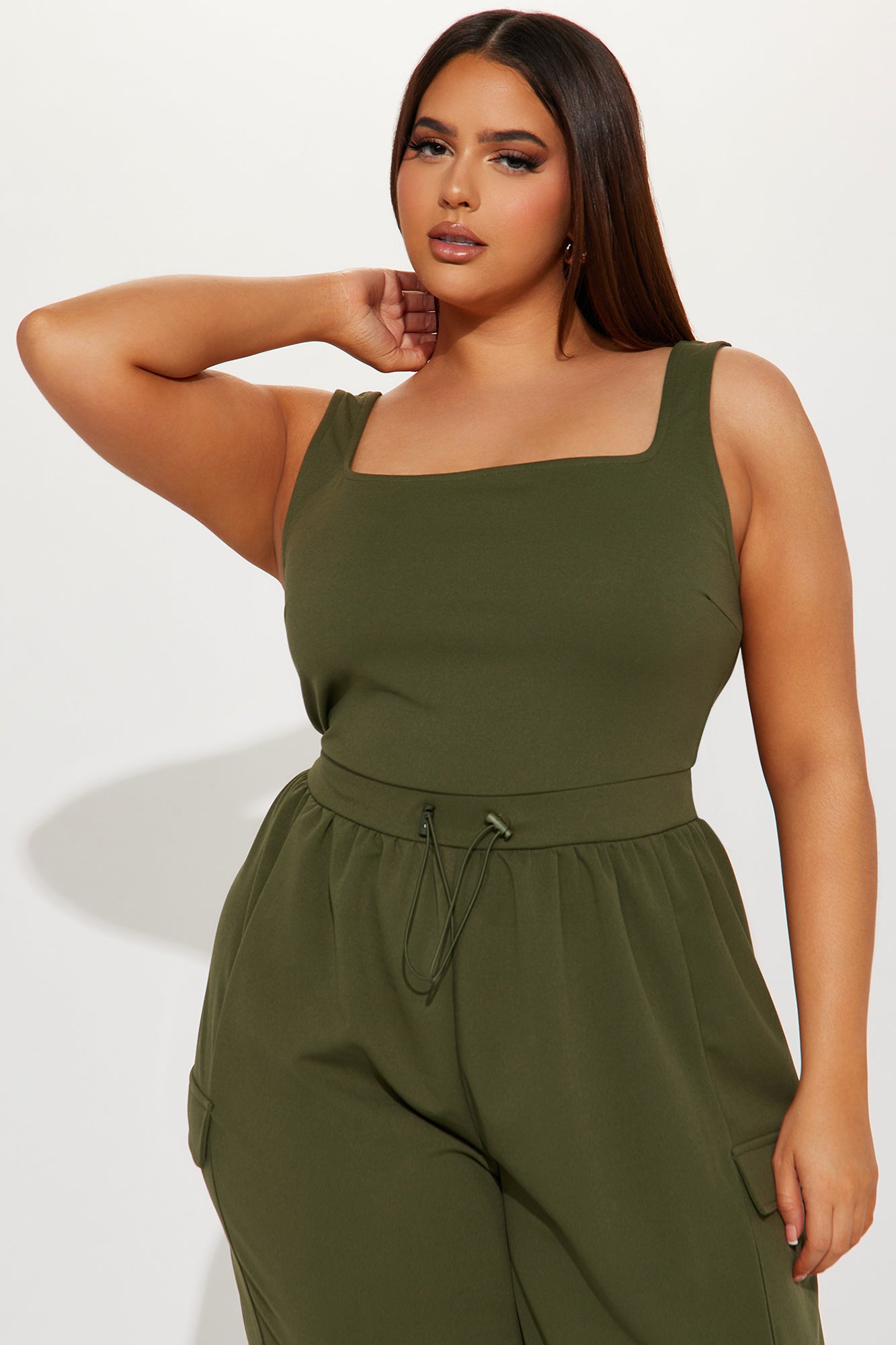 Willow Cargo Jumpsuit - Olive
