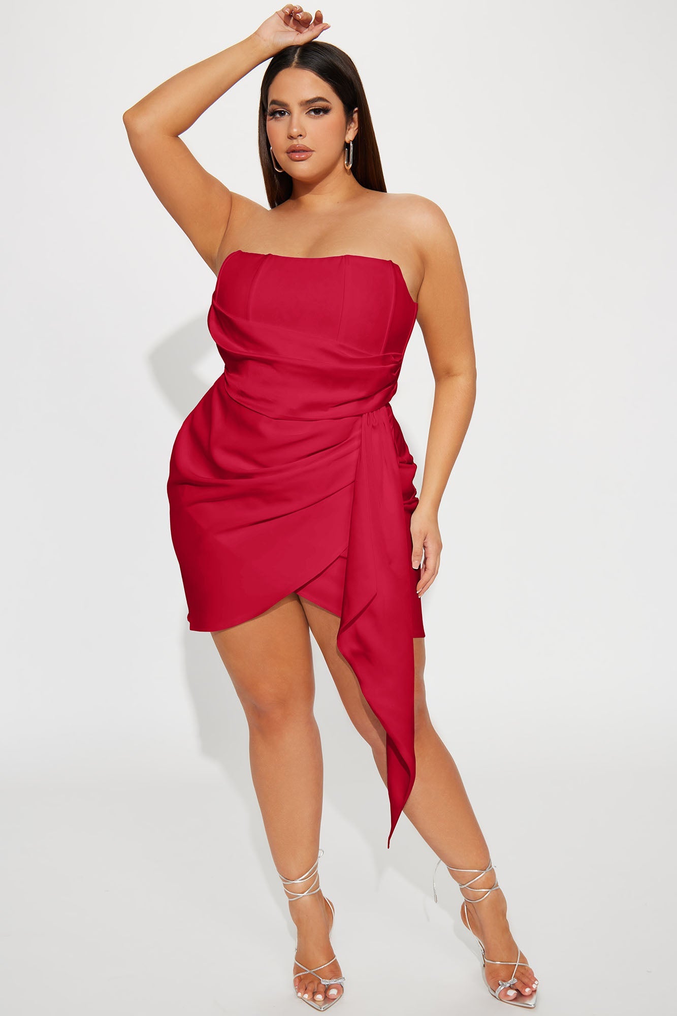 Evermore Elegance Mini Dress - Red