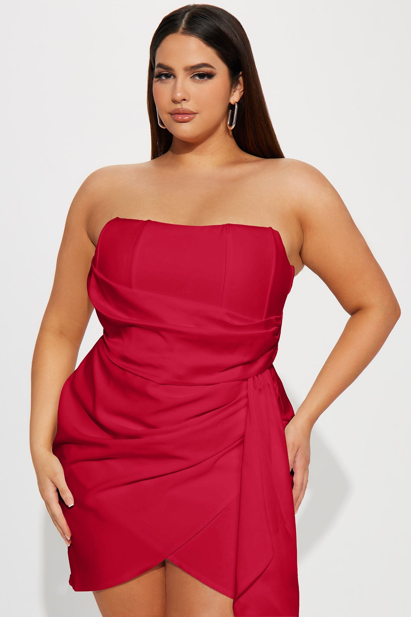 Evermore Elegance Mini Dress - Red