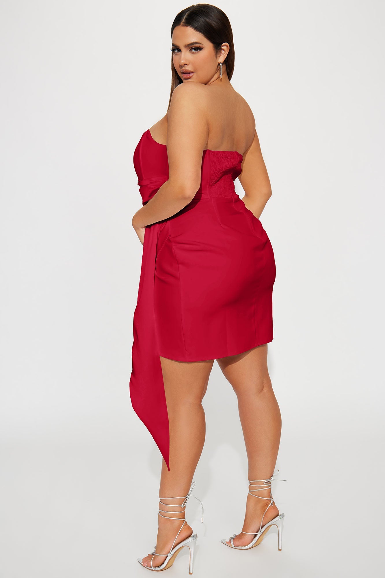 Evermore Elegance Mini Dress - Red