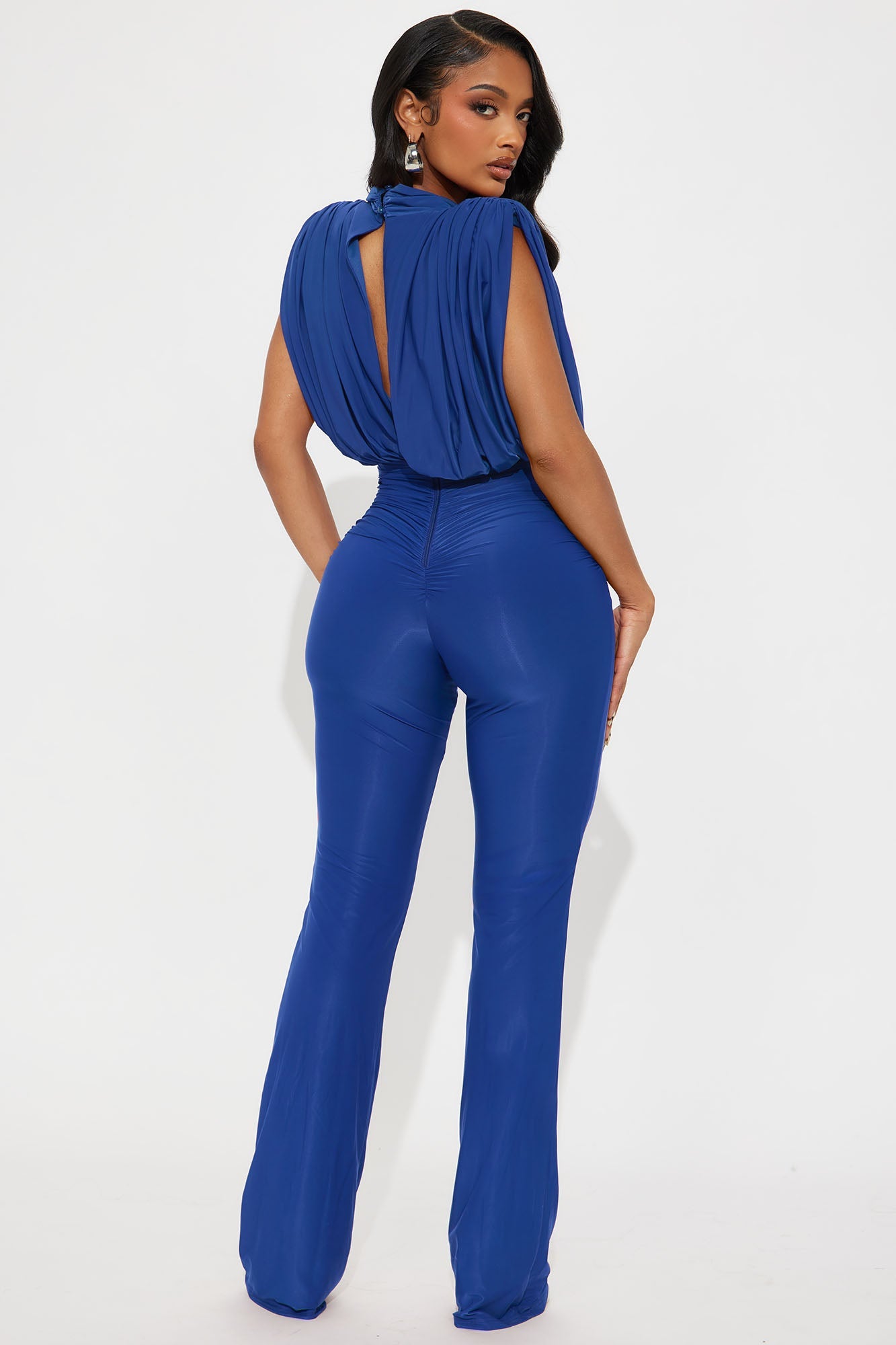 Sleek Seduction Jumpsuit - Royal