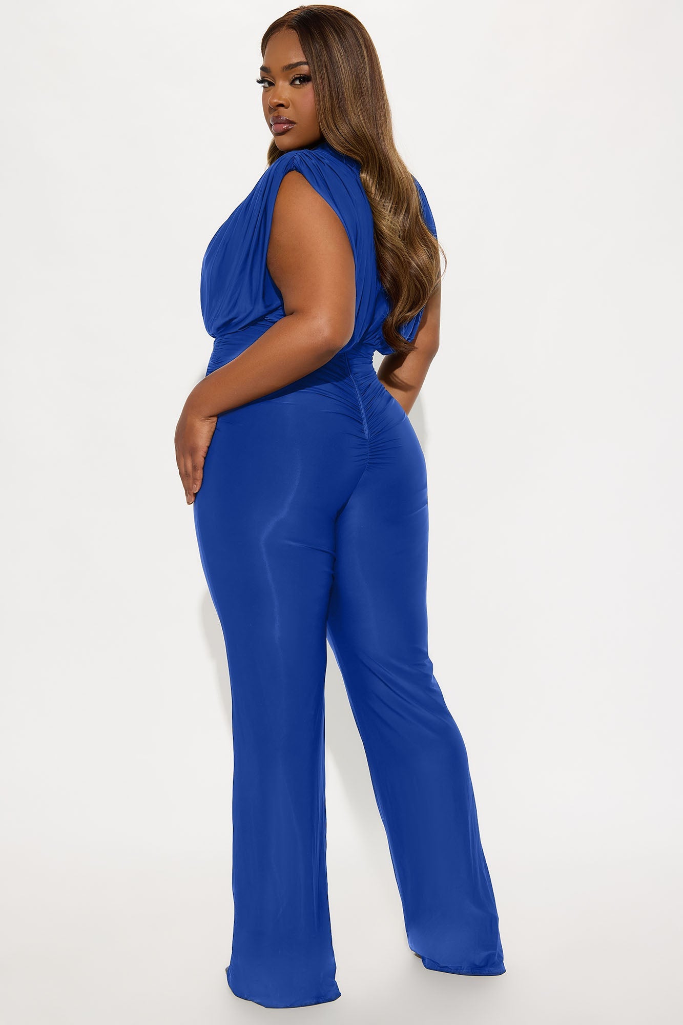 Sleek Seduction Jumpsuit - Royal