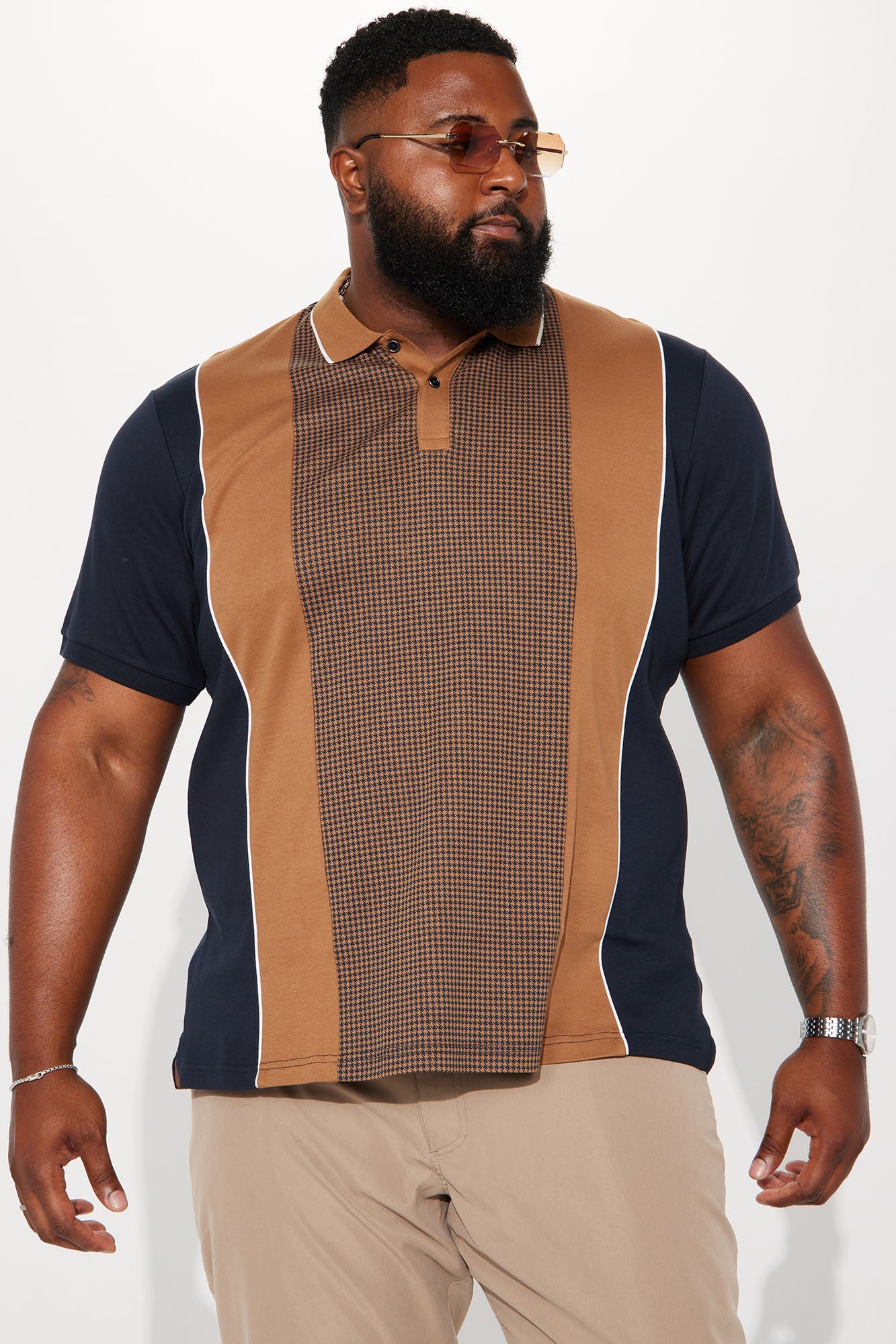 Alley Cat Short Sleeve Polo - Multi Color