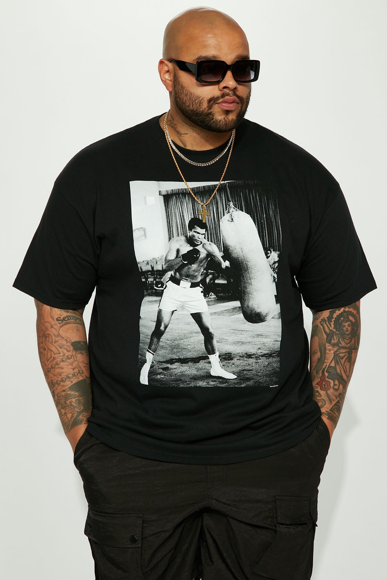 Ali Jab Cross Short Sleeve Tee - Black