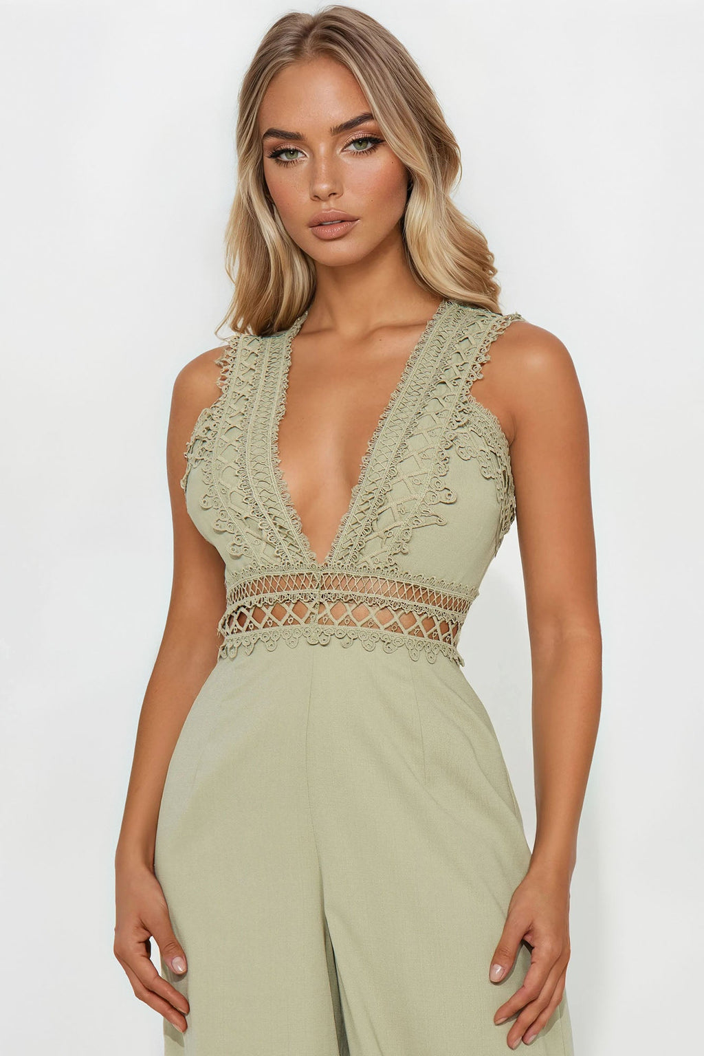 Spread Your Wings Jumpsuit - Sage