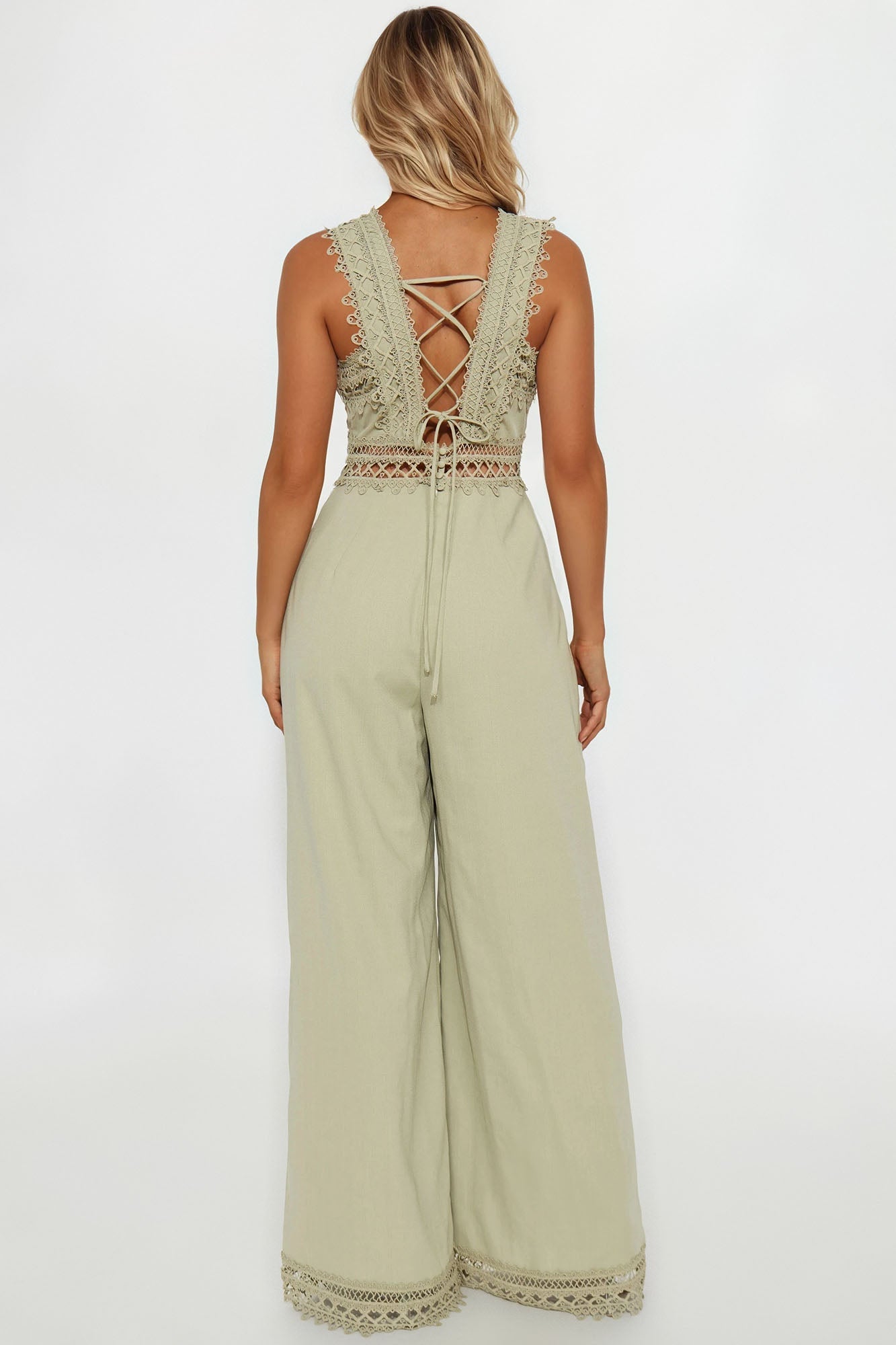 Spread Your Wings Jumpsuit - Sage