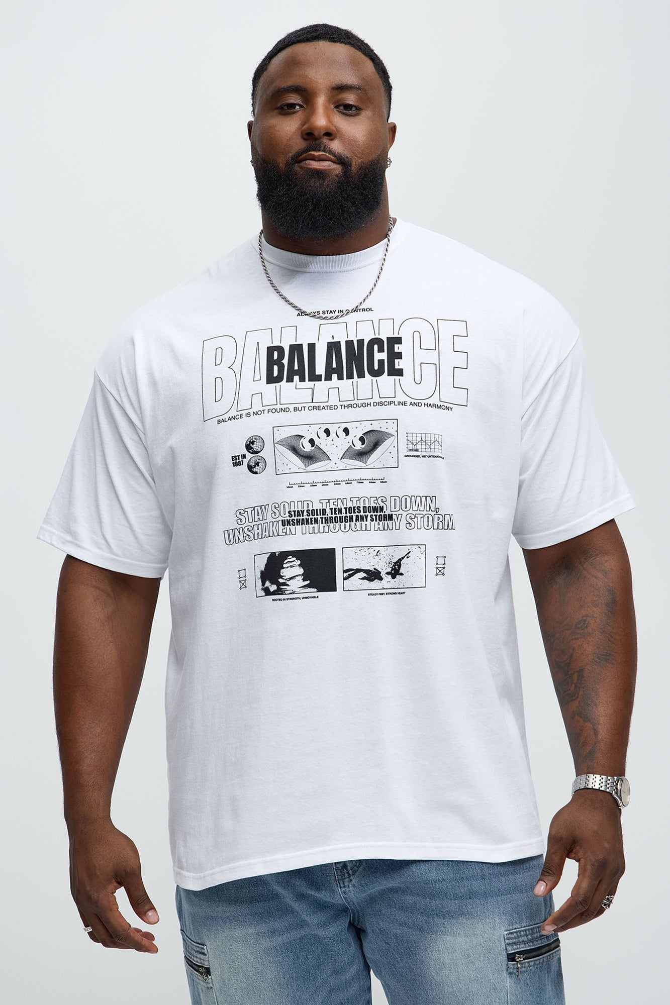 Always In Control Short Sleeve Tee - White