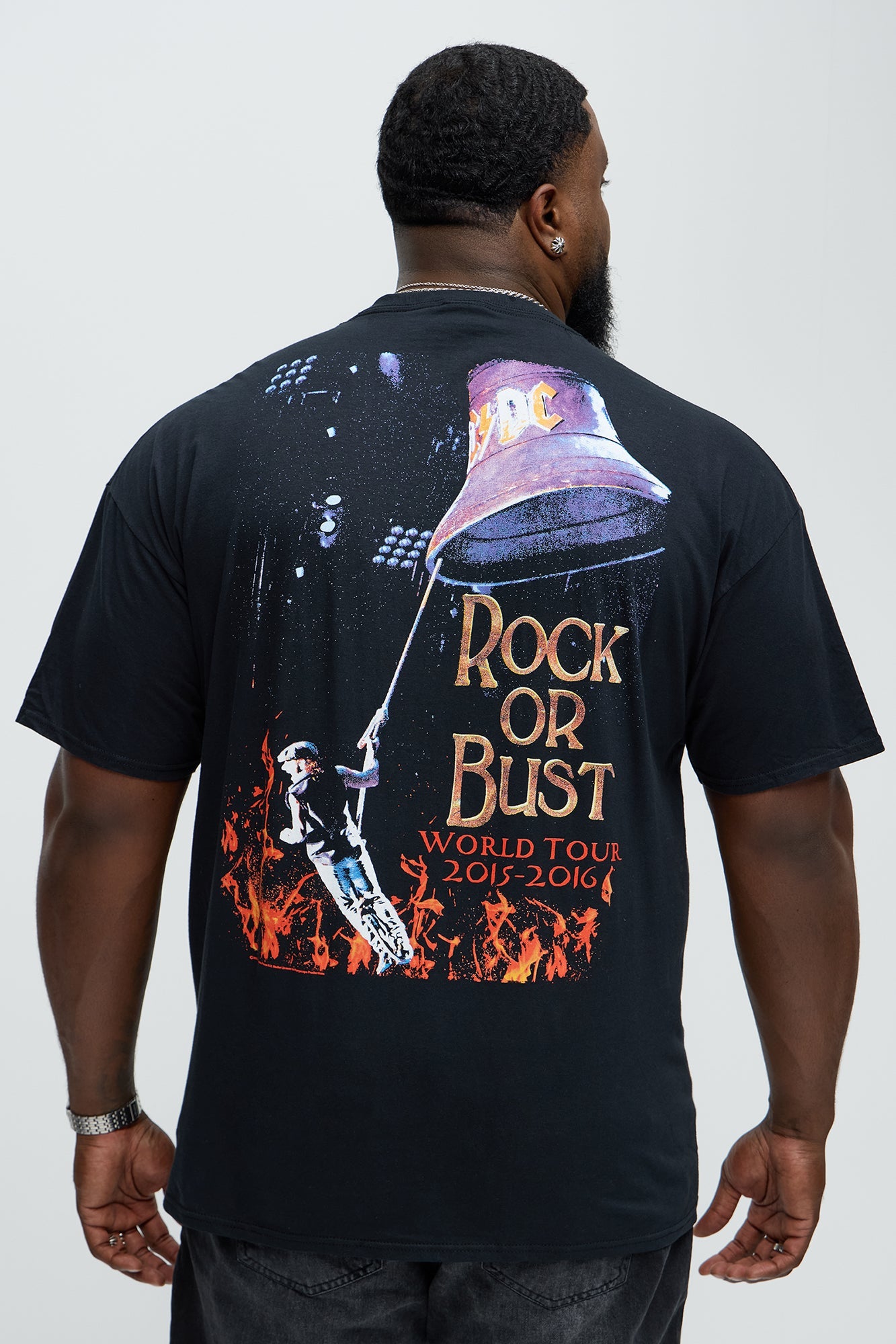 ACDC Rock Or Bust Short Sleeve Tee - Black