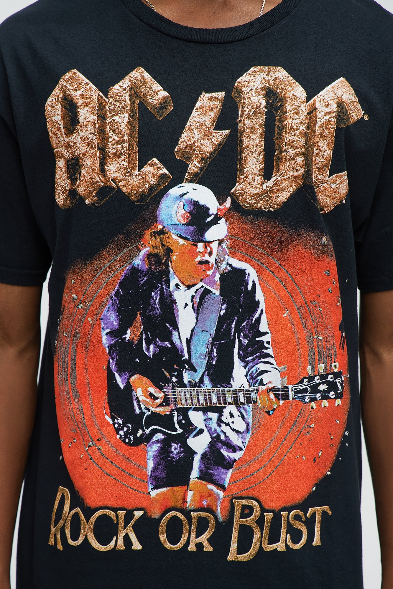 ACDC Rock Or Bust Short Sleeve Tee - Black