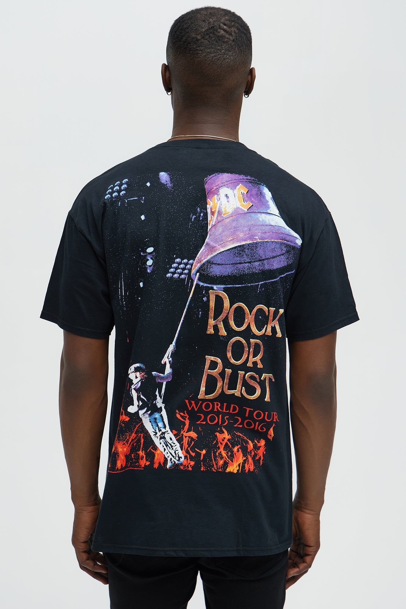 ACDC Rock Or Bust Short Sleeve Tee - Black