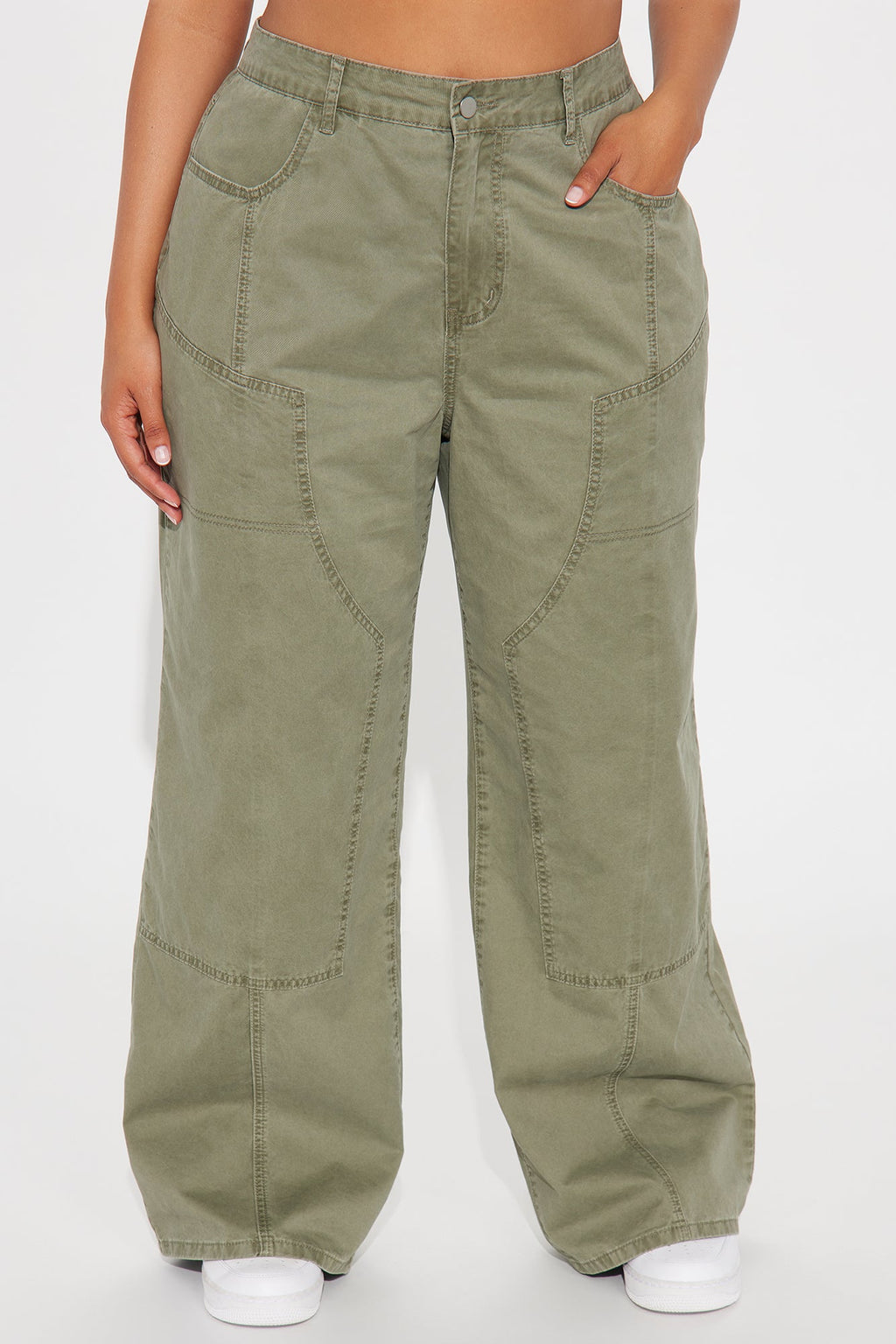 Megan Wide Leg Pant - Olive