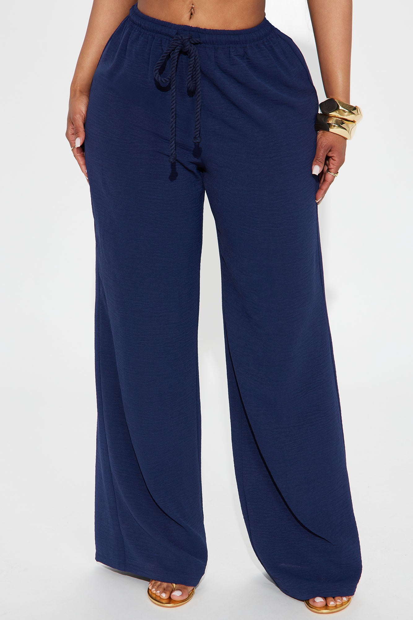 Livin' In Paradise Wide Leg Pant - Navy