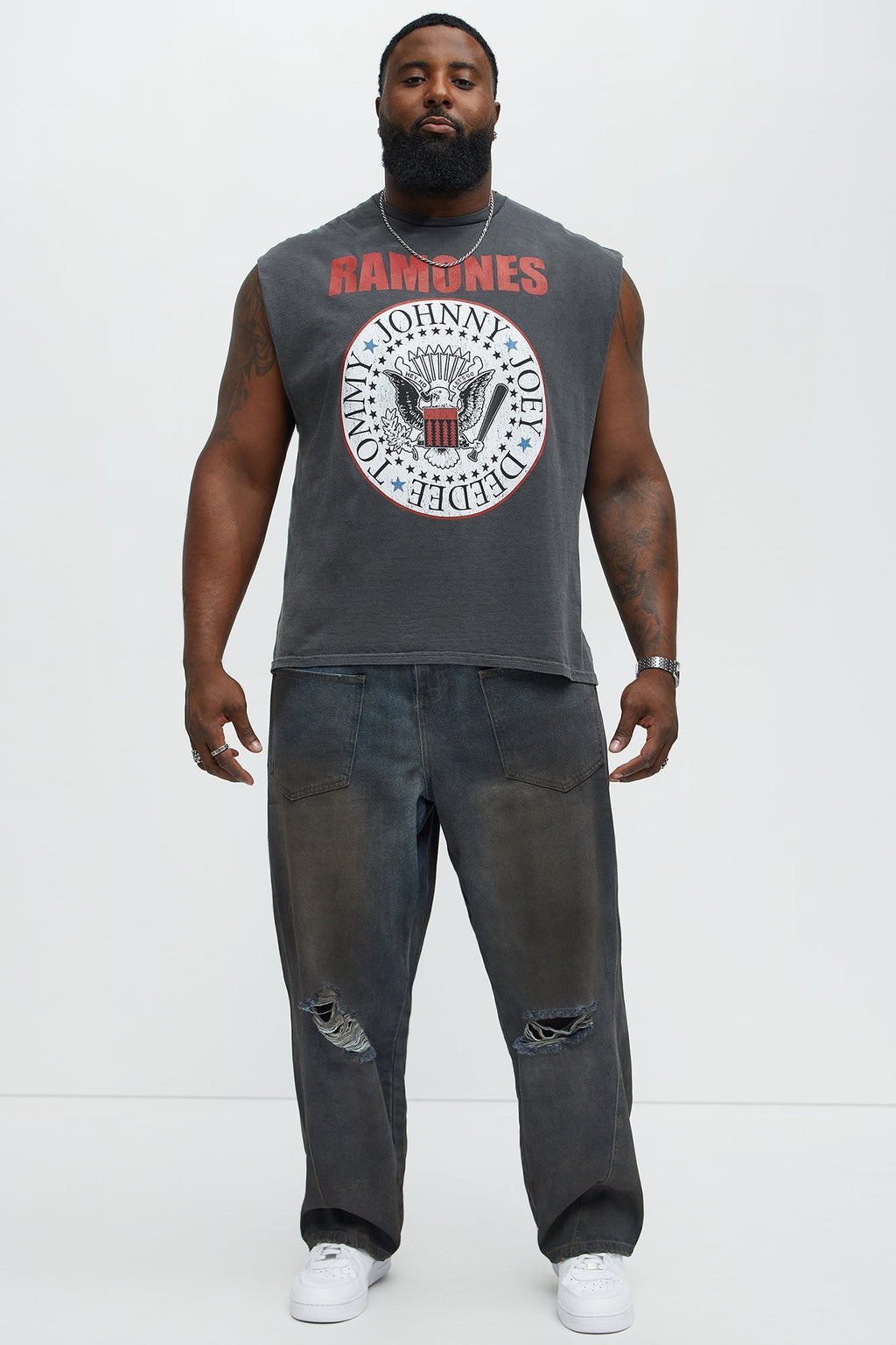 Hey Ho Ramones Muscle Tank - Black