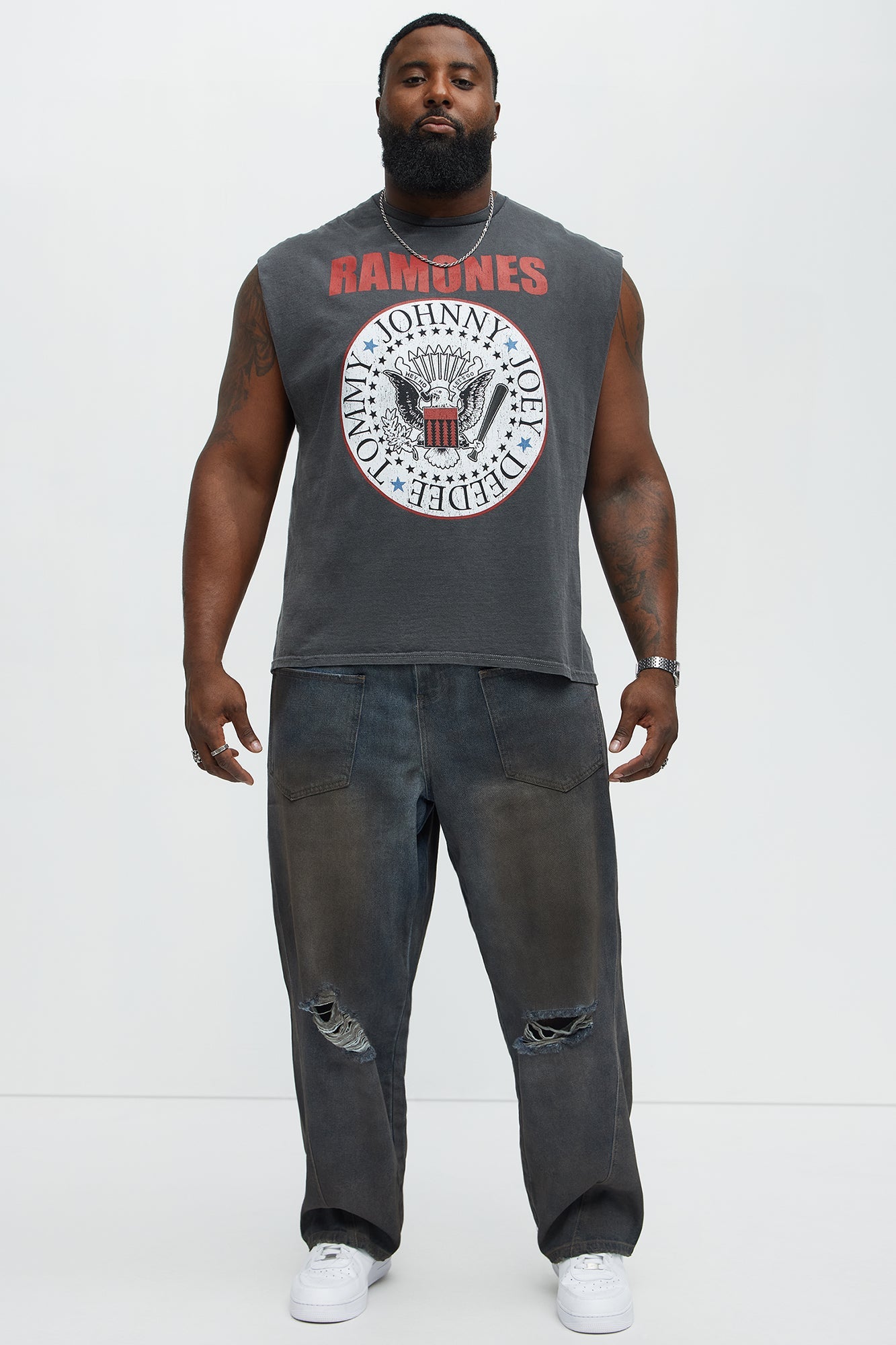Hey Ho Ramones Muscle Tank - Black