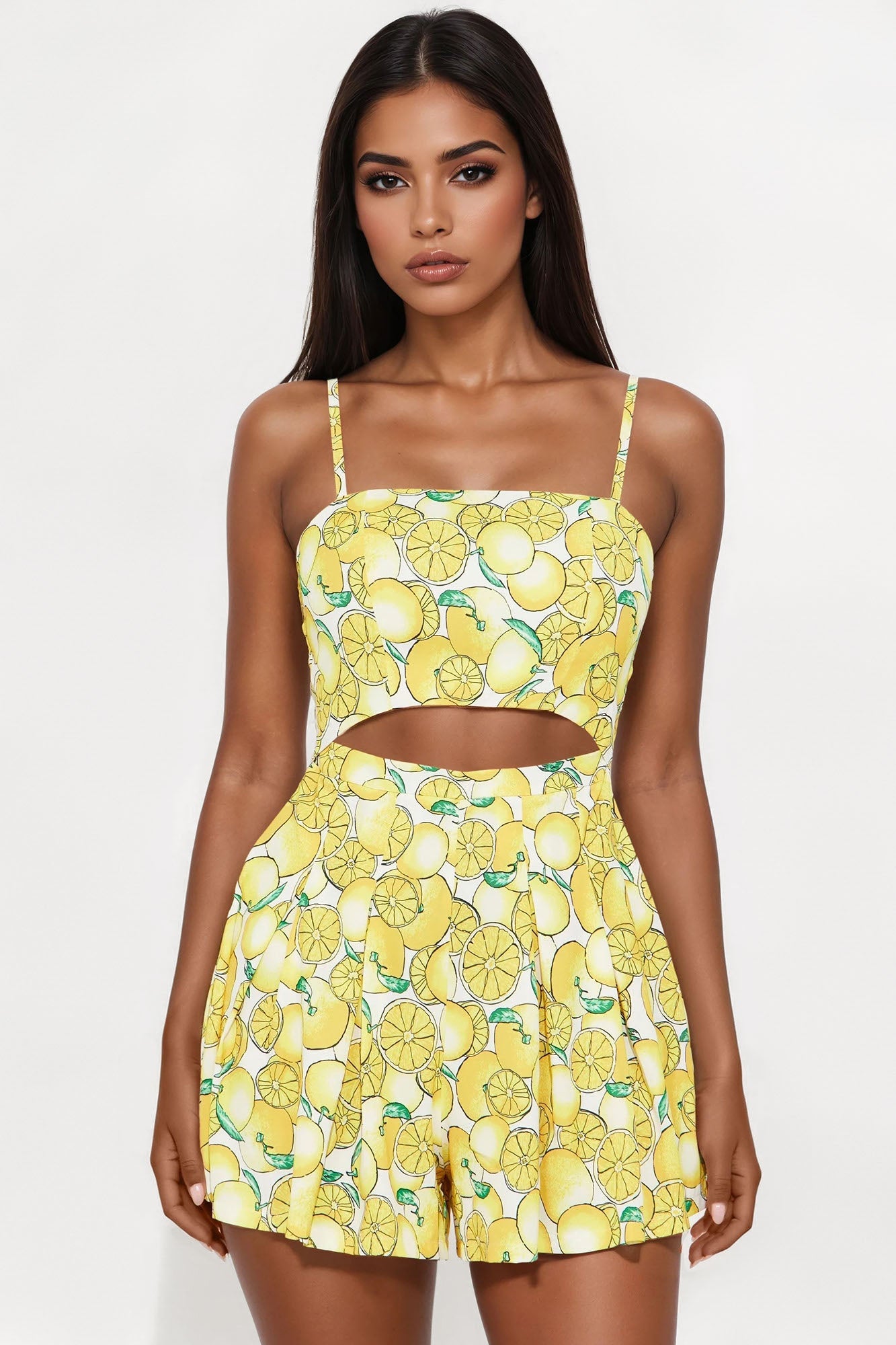 Zesty Escape Romper - Yellow/combo