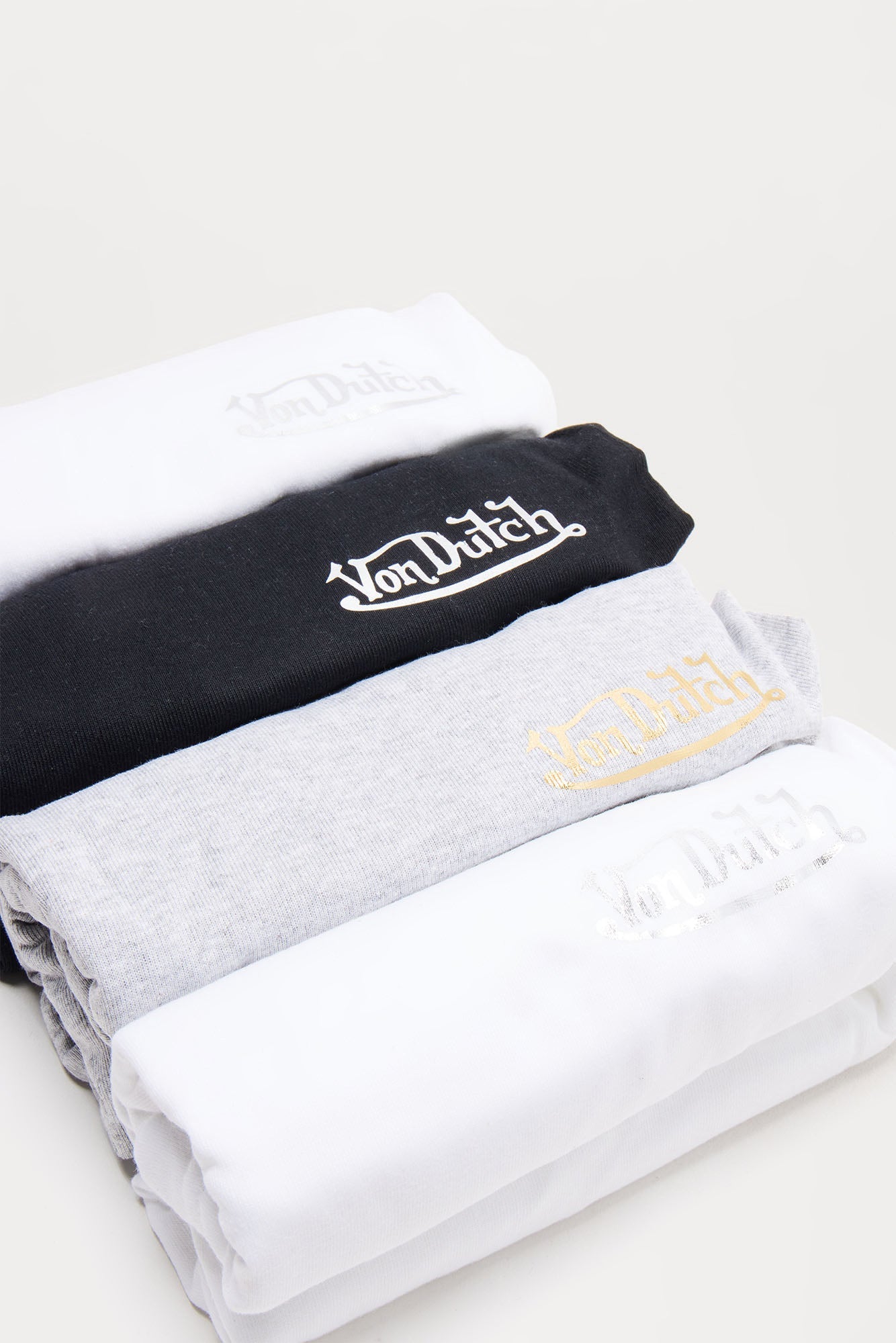 4 Pack Of Von Dutch Tees - Multi Color