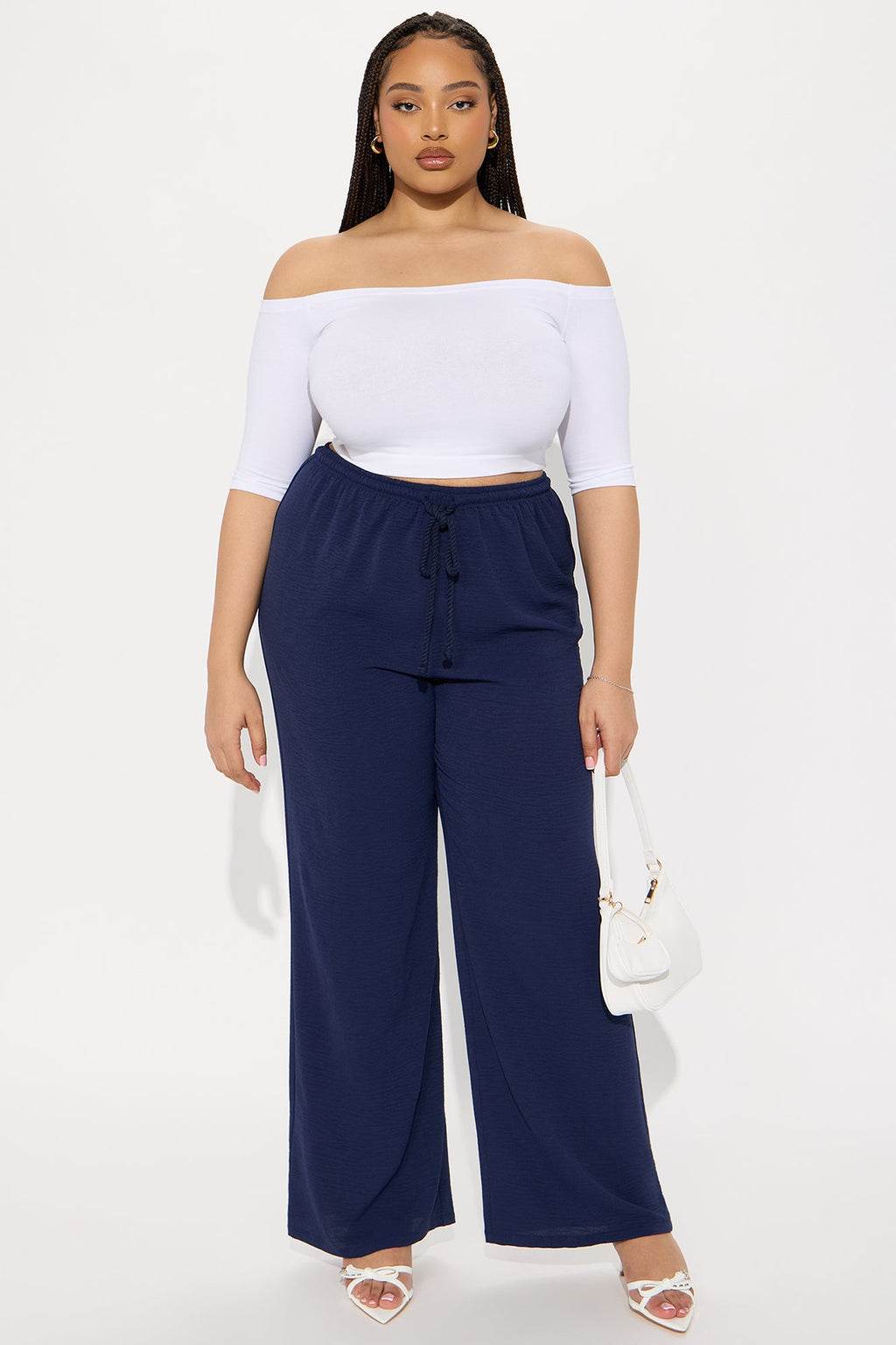 Livin' In Paradise Wide Leg Pant - Navy