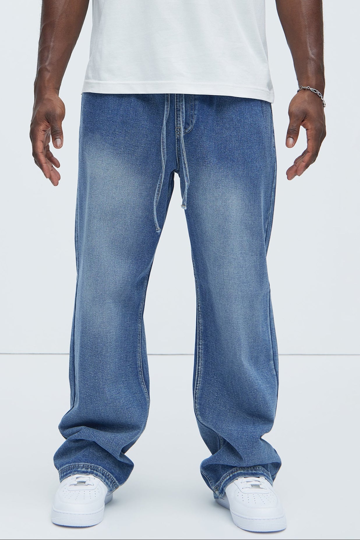 Let's Get It Denim Baggy Jeans - Indigo
