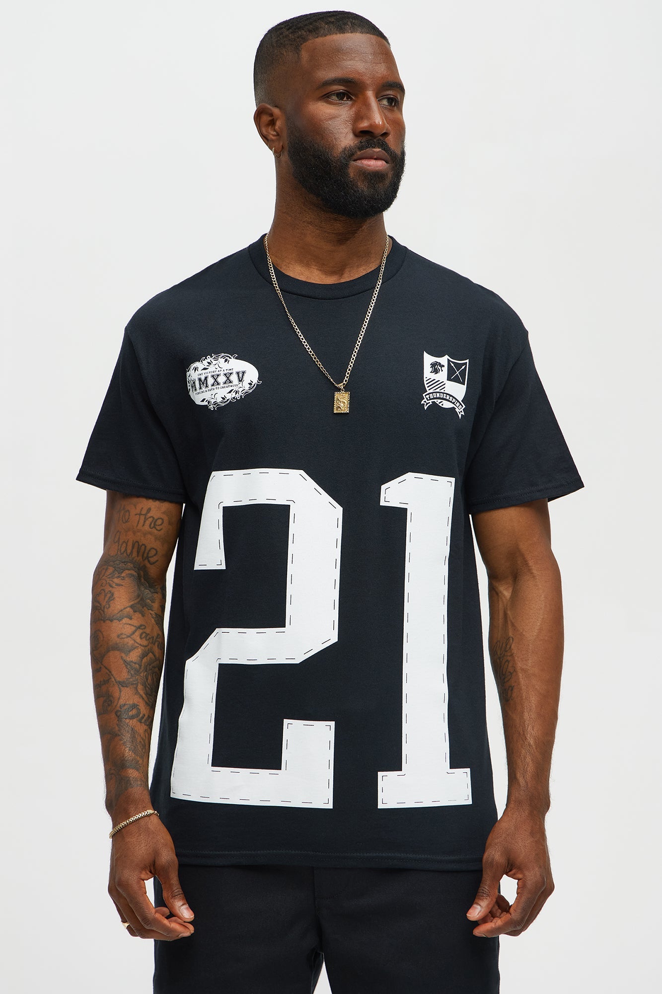 All State Thunder Short Sleeve Tee - Black