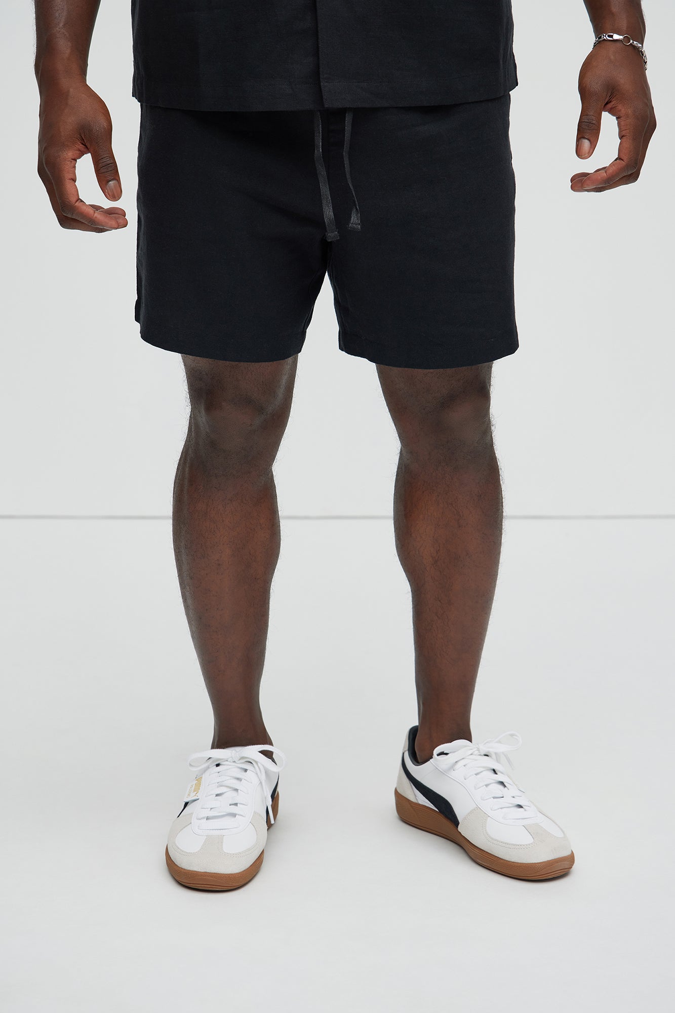 Bahamas Linen Shorts - Black