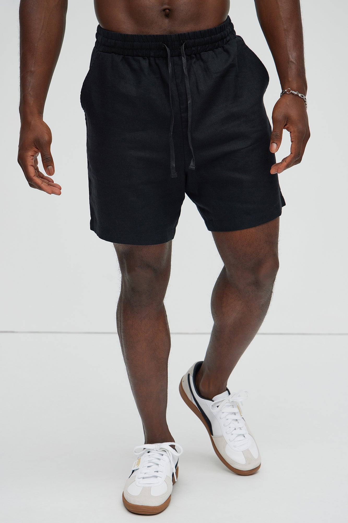 Bahamas Linen Shorts - Black