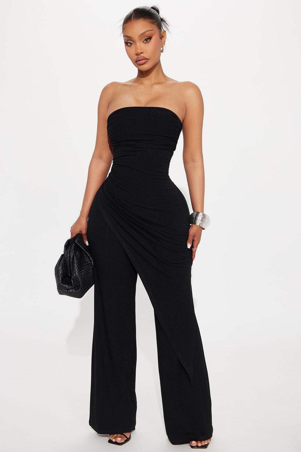 Dreaming Of You Draped Jumpsuit - Black