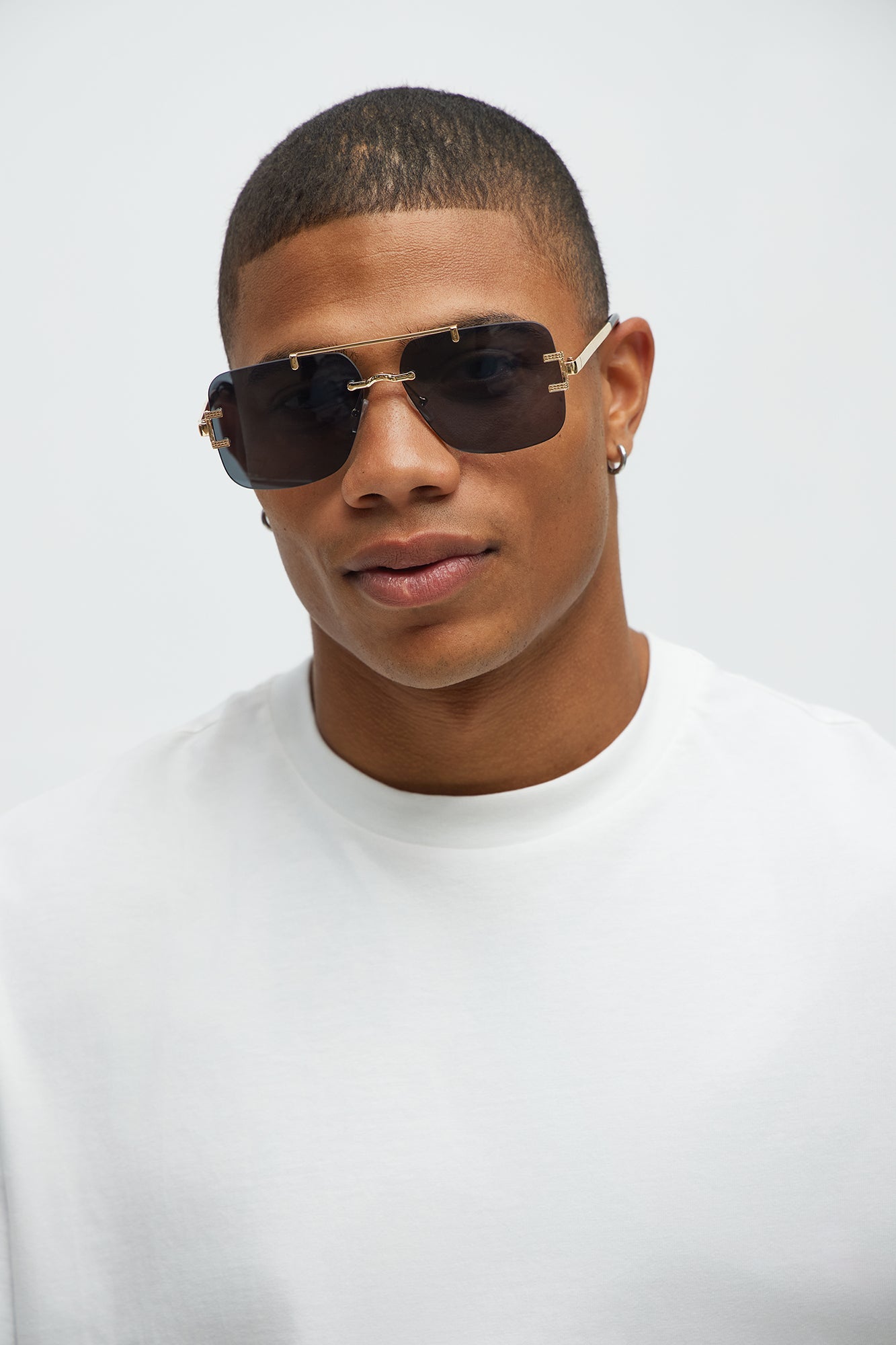 Alcor Mens Sunglasses - Gold/Smoke