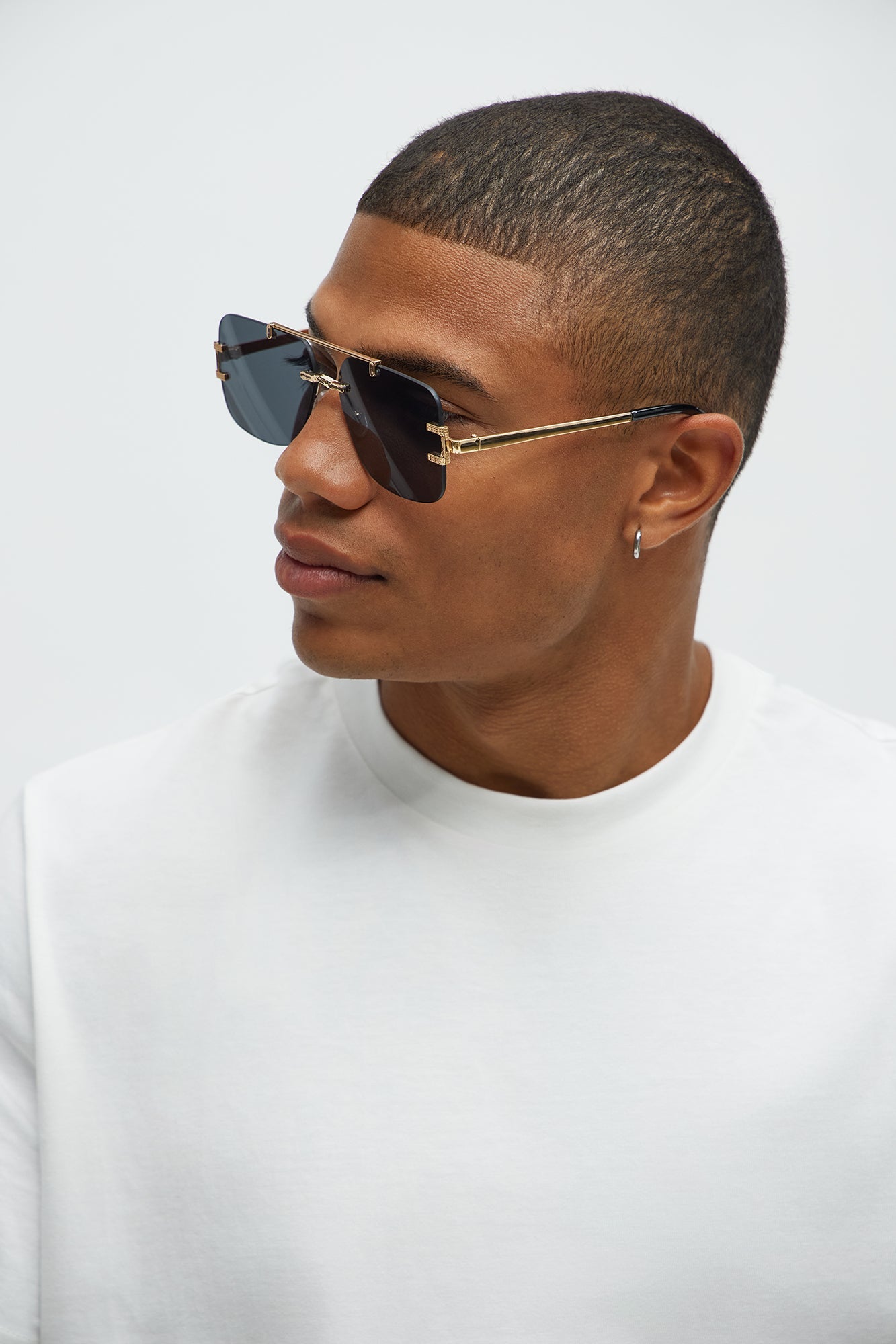 Alcor Mens Sunglasses - Gold/Smoke