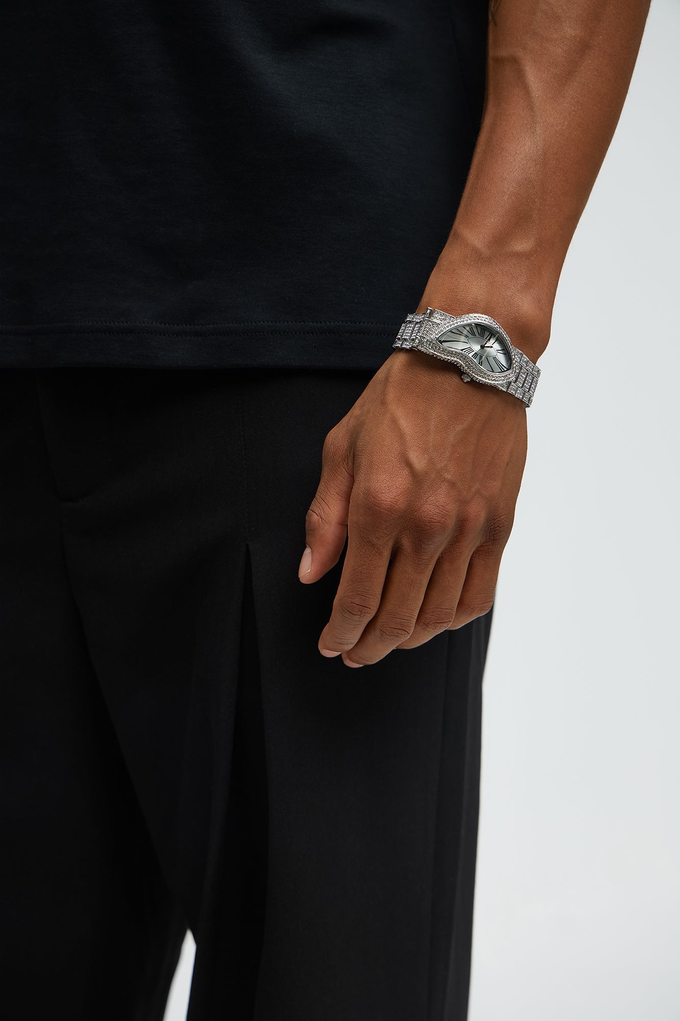 Abstract Mens Watch - Silver
