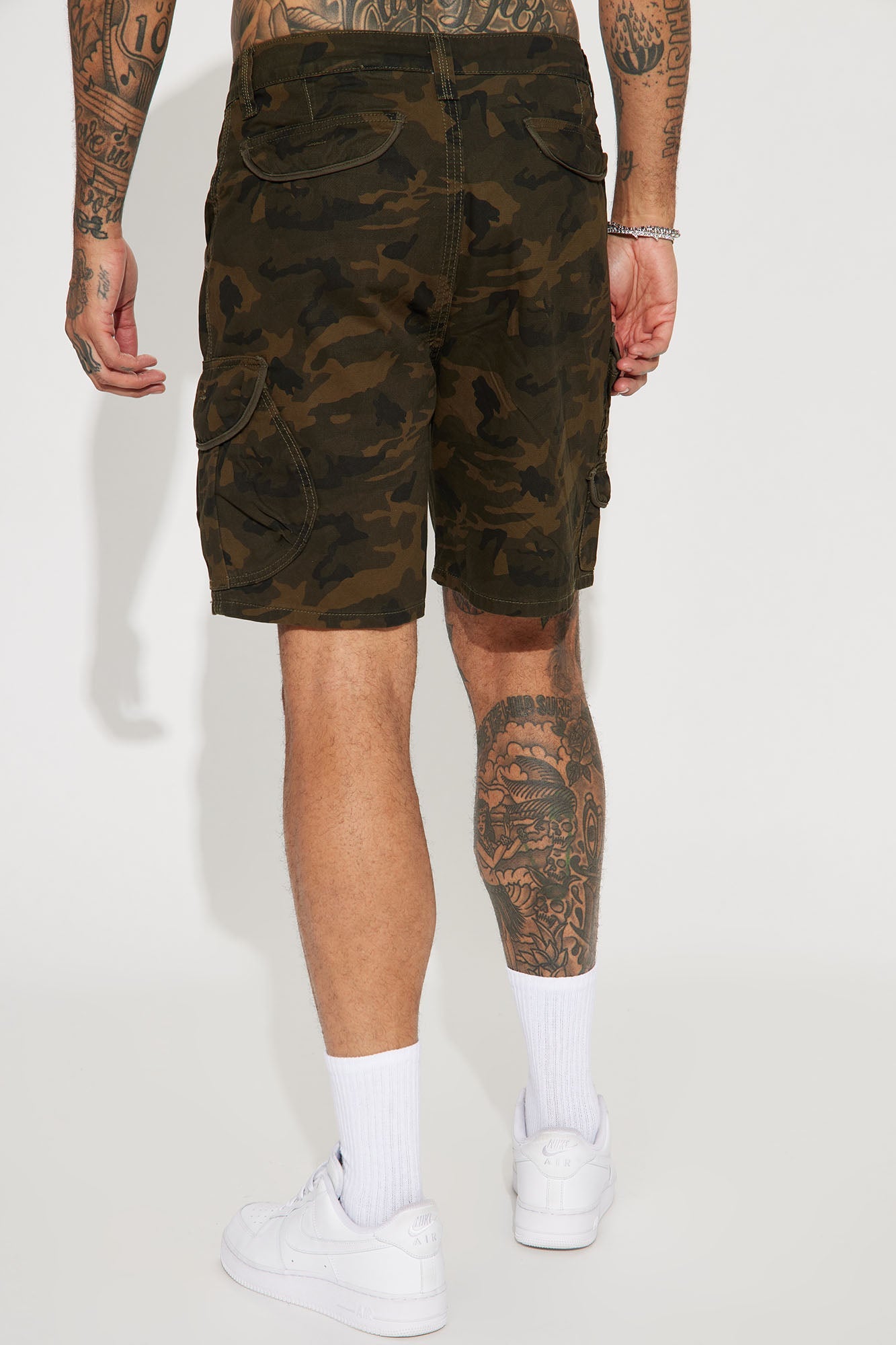 Next Moves Twill Cargo Shorts - Camouflage