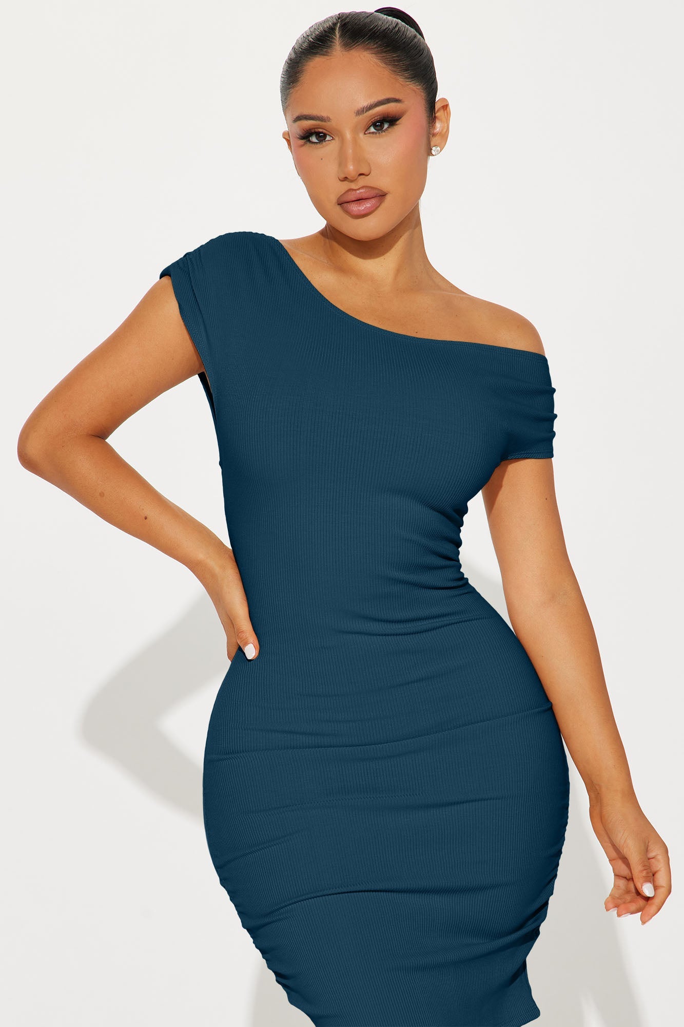 Kelli Snatched Mini Dress - Teal
