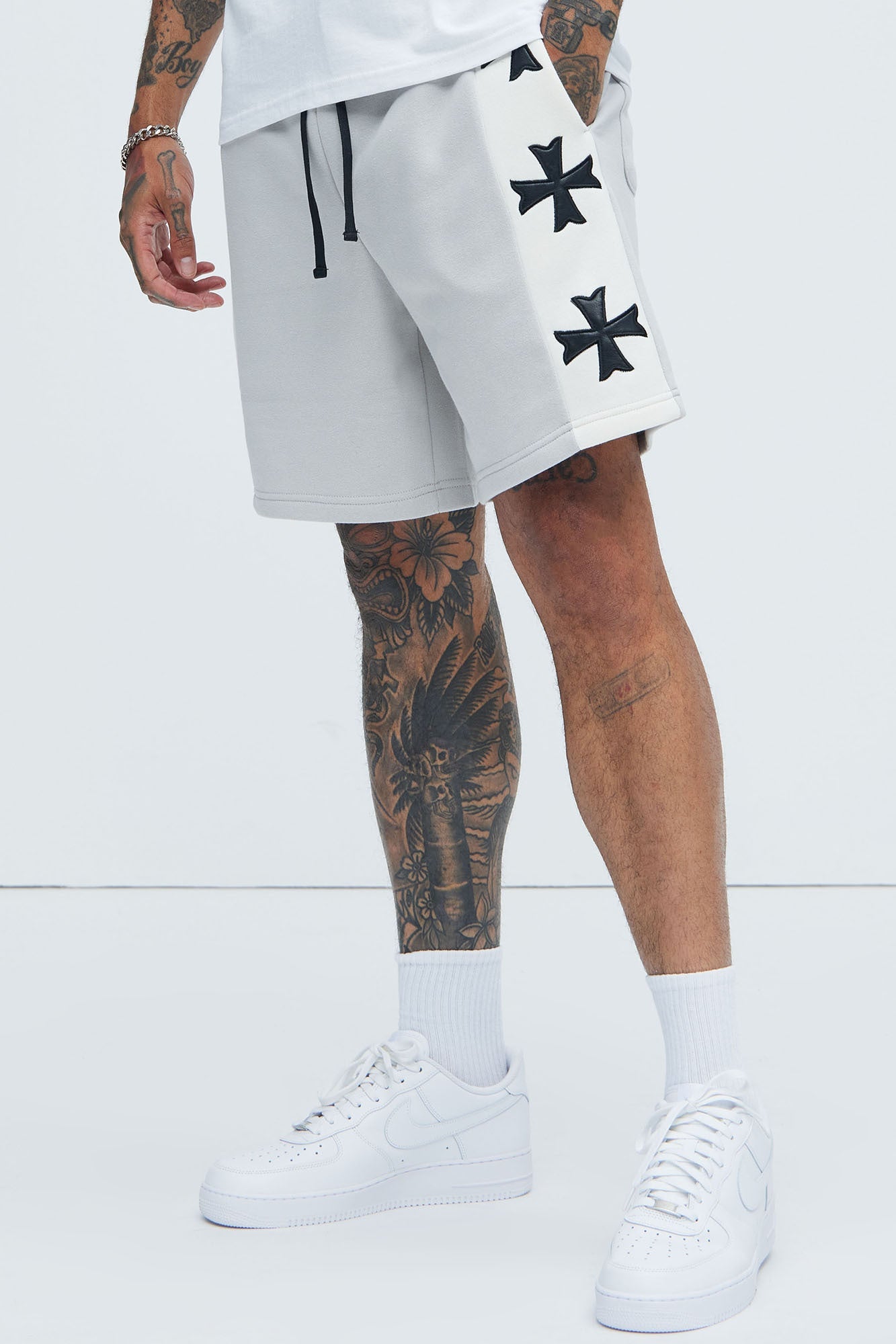 Tyson Desmond Sweat Shorts - Grey/combo