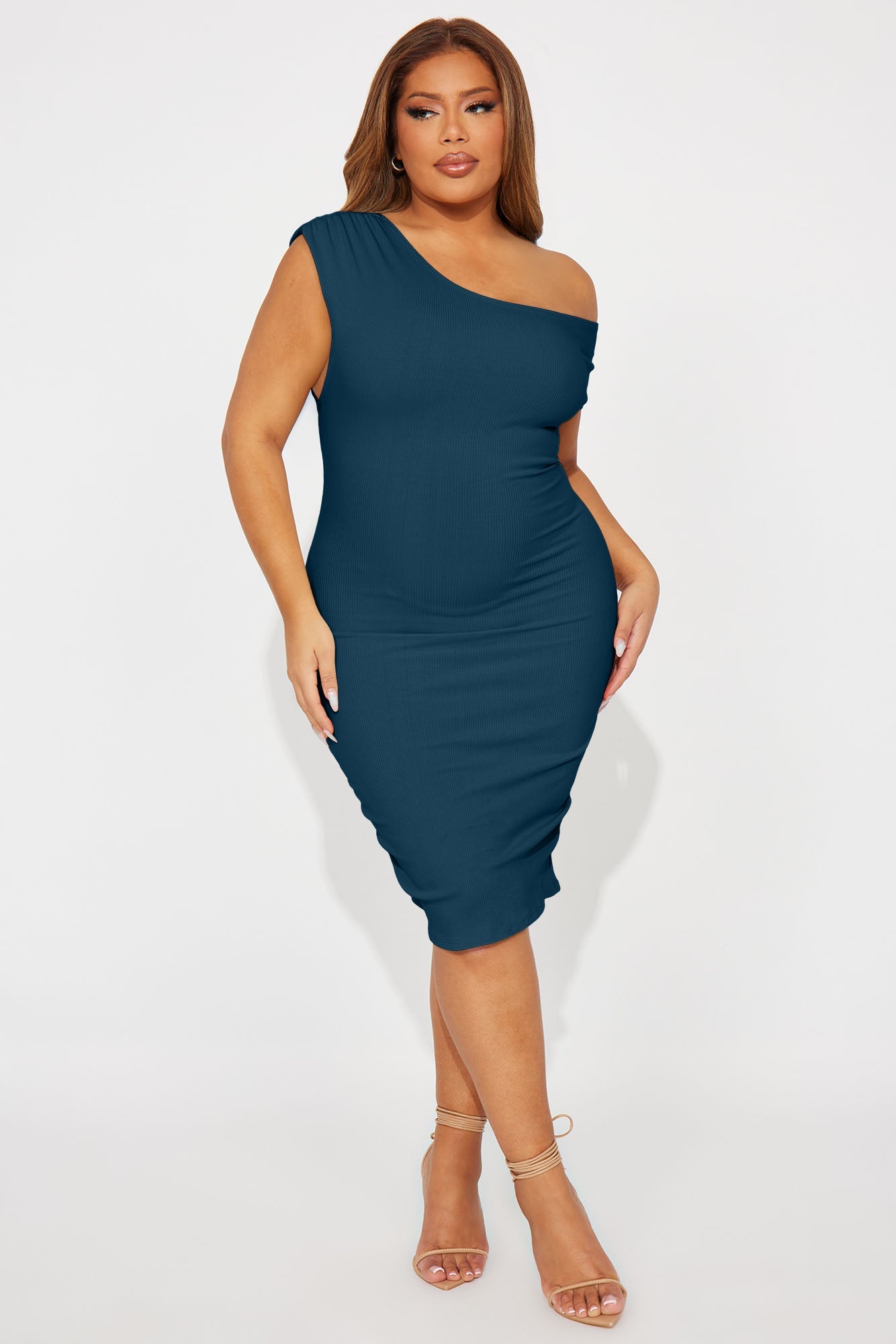 Kelli Snatched Mini Dress - Teal