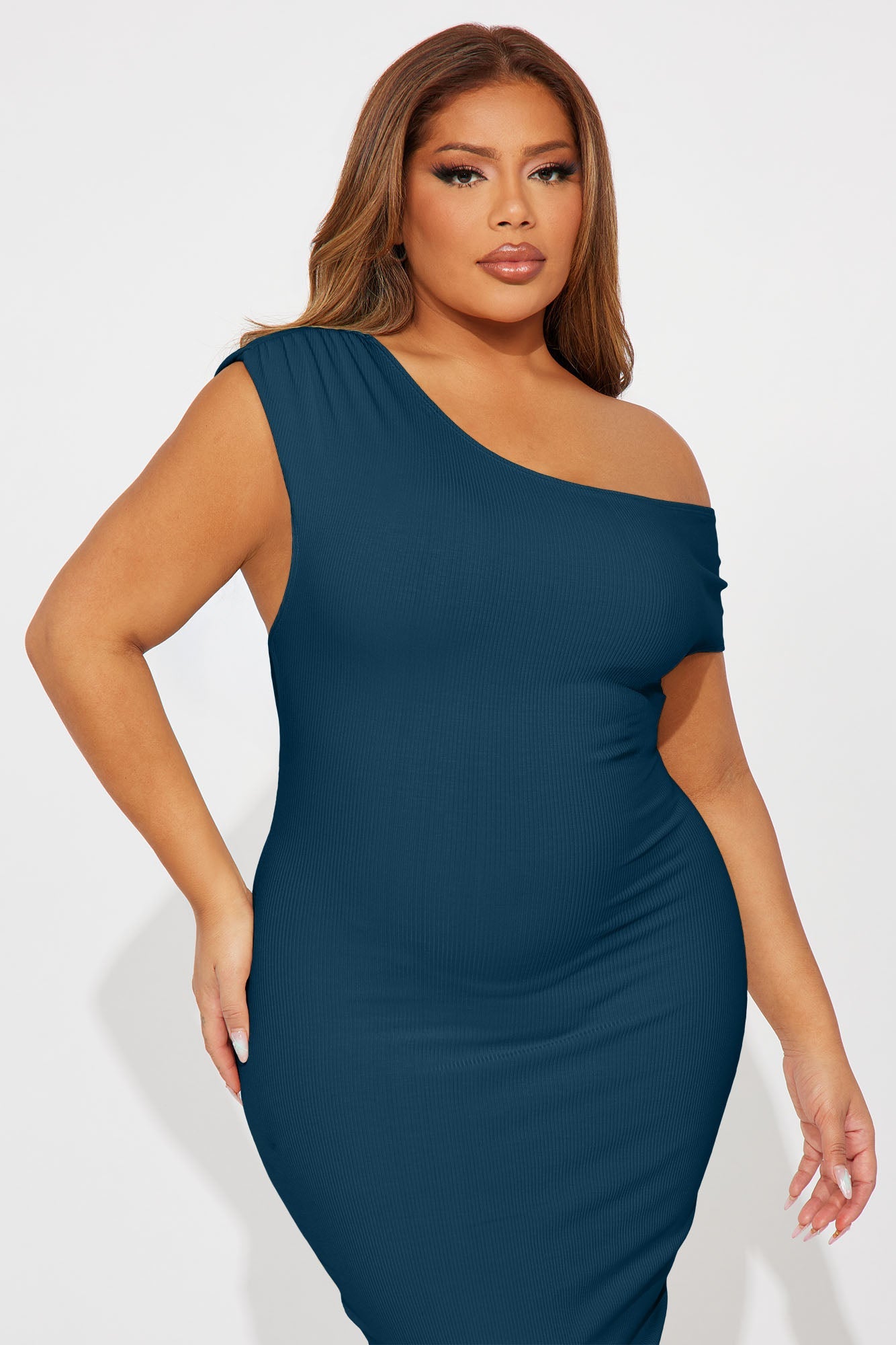 Kelli Snatched Mini Dress - Teal