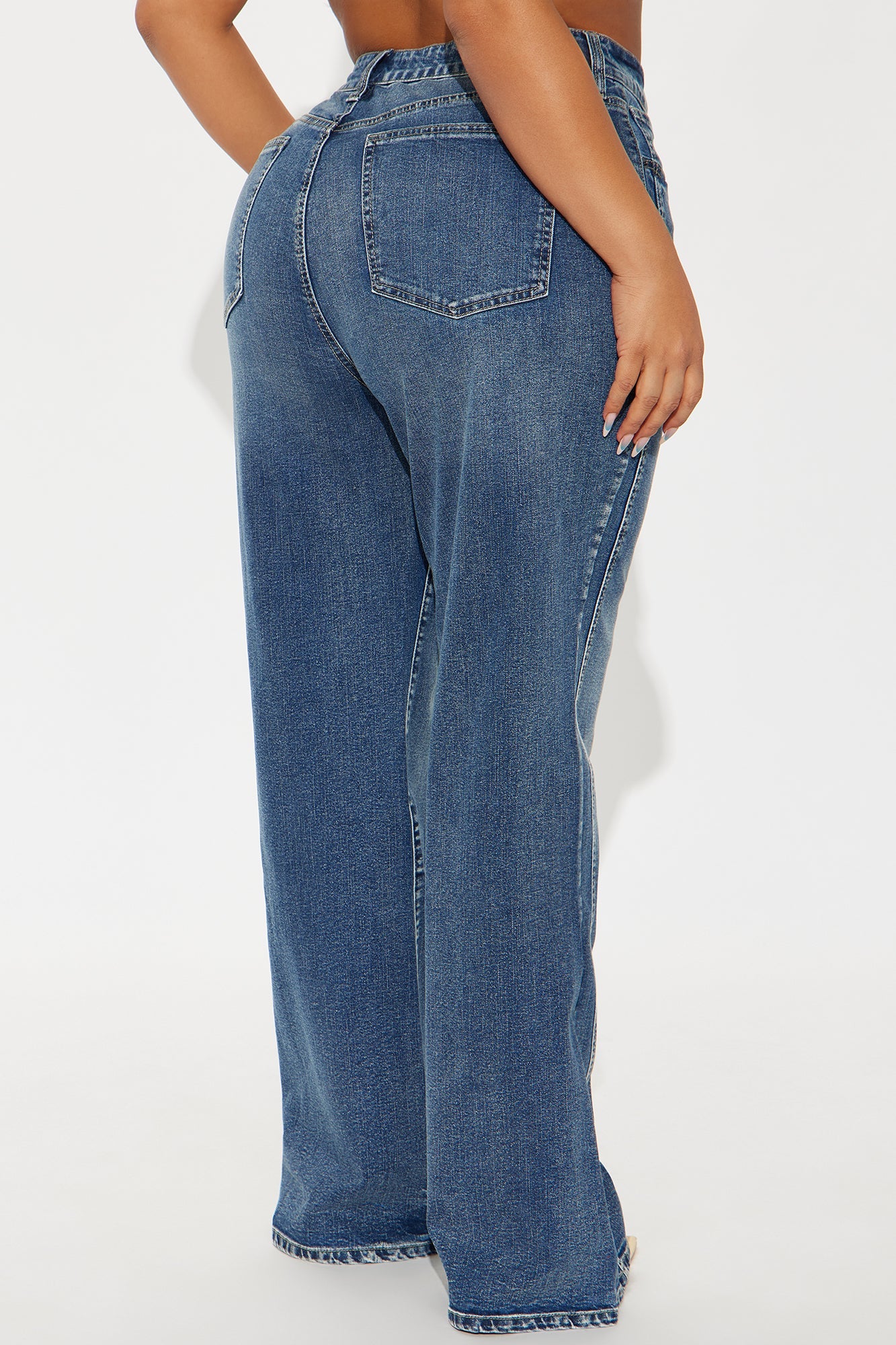 Upper West High Rise Stretch Flare Jeans - Dark Wash