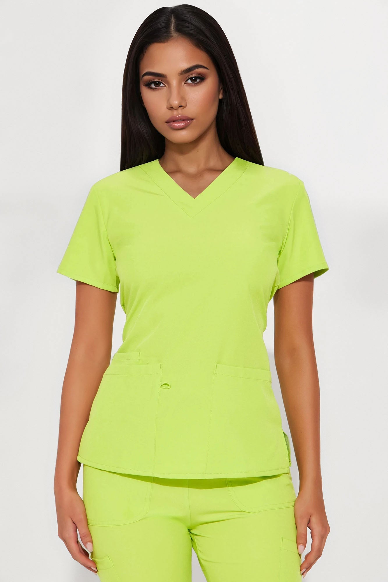 Always Ready  4 Way Stretch Scrub Uniform Pant Set - Lime