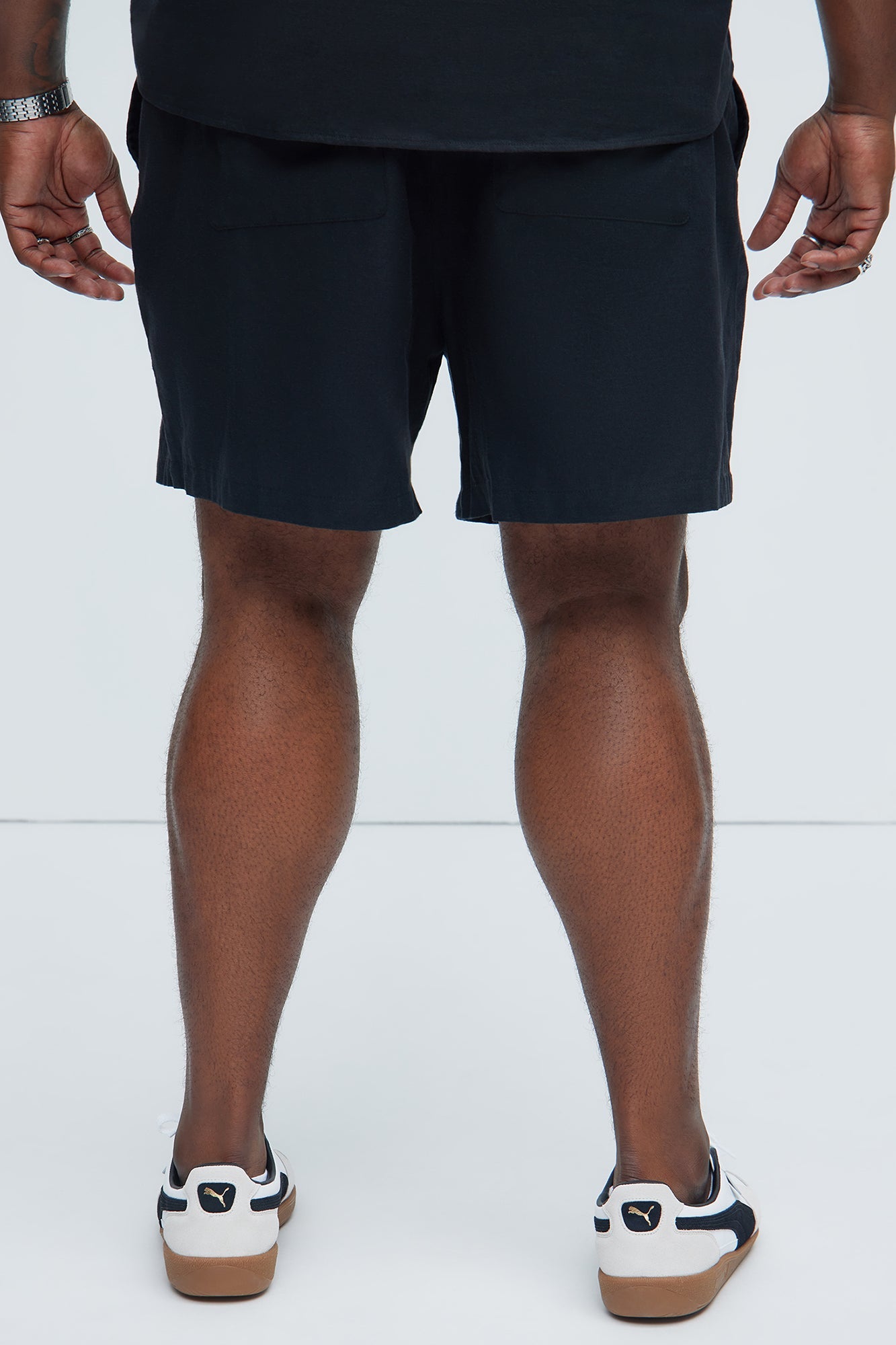 Bahamas Linen Shorts - Black