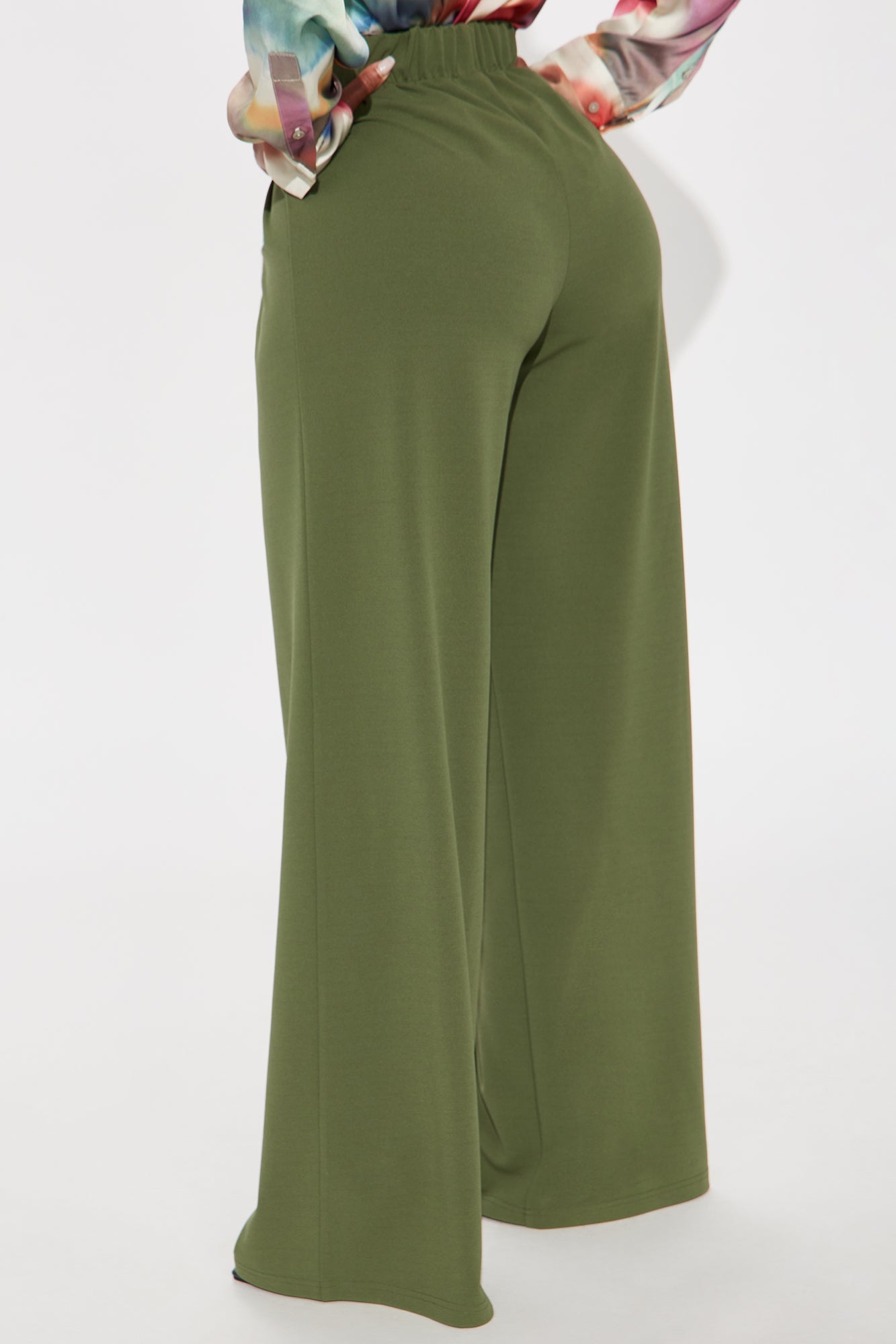 What Matters Most Wide Leg Trouser - Hunter