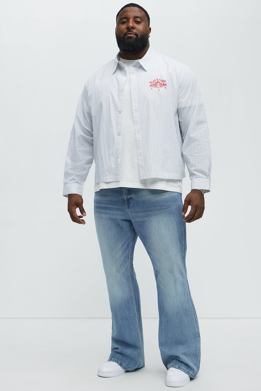 Stacked Slim Flare Make You Look Jeans - Medium Blue Wash