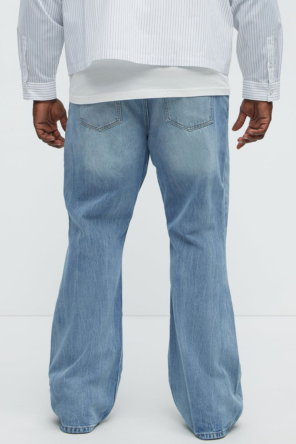 Stacked Slim Flare Make You Look Jeans - Medium Blue Wash